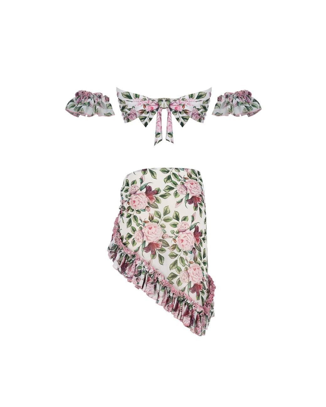 Nur Karaata White Marigold Rose Set