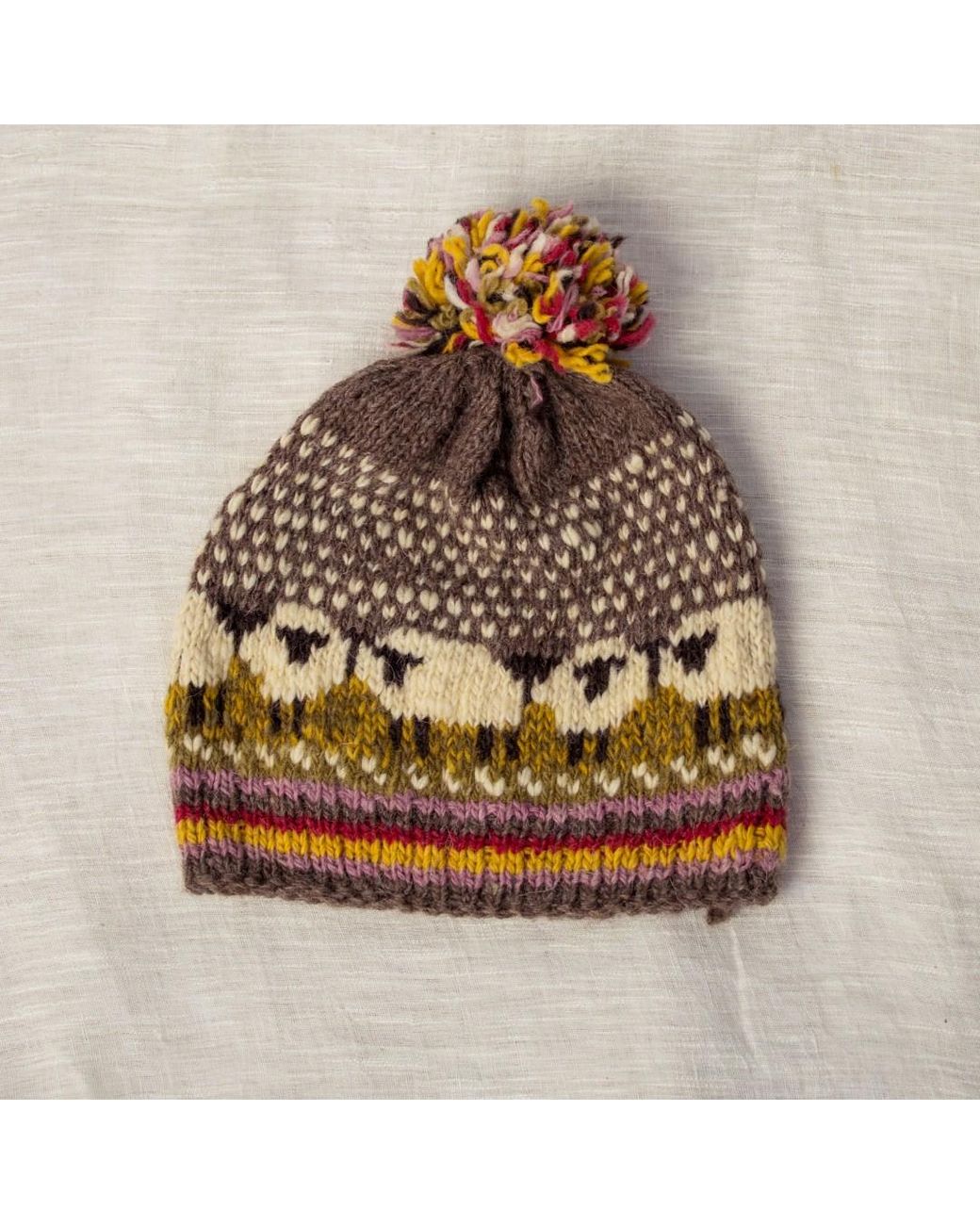 Charkha & Loom Brown Sheepish Beanie