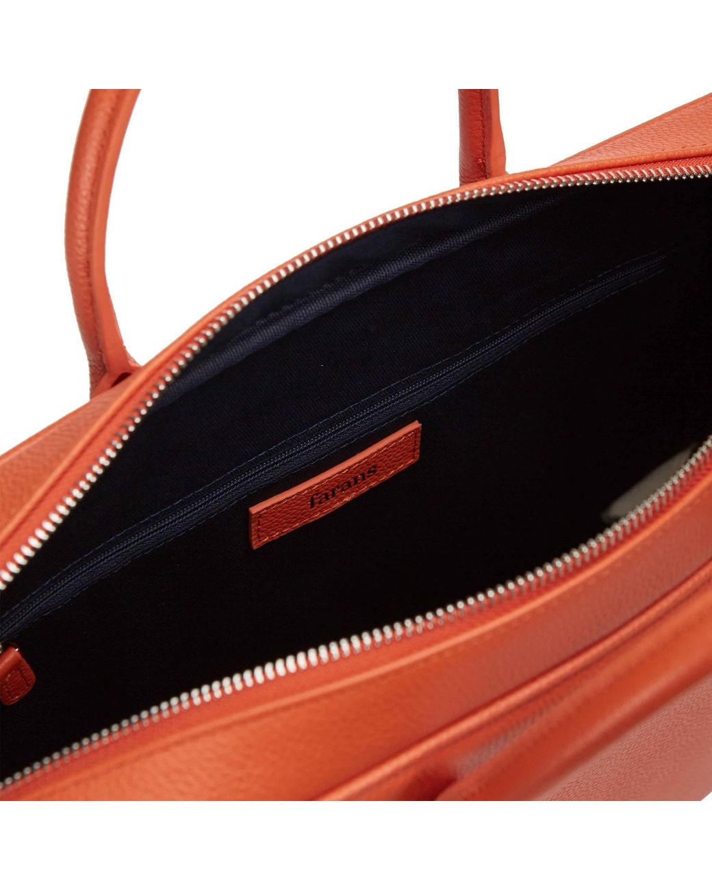 Fenella Smith Orange Flynn Laptop Bag for men