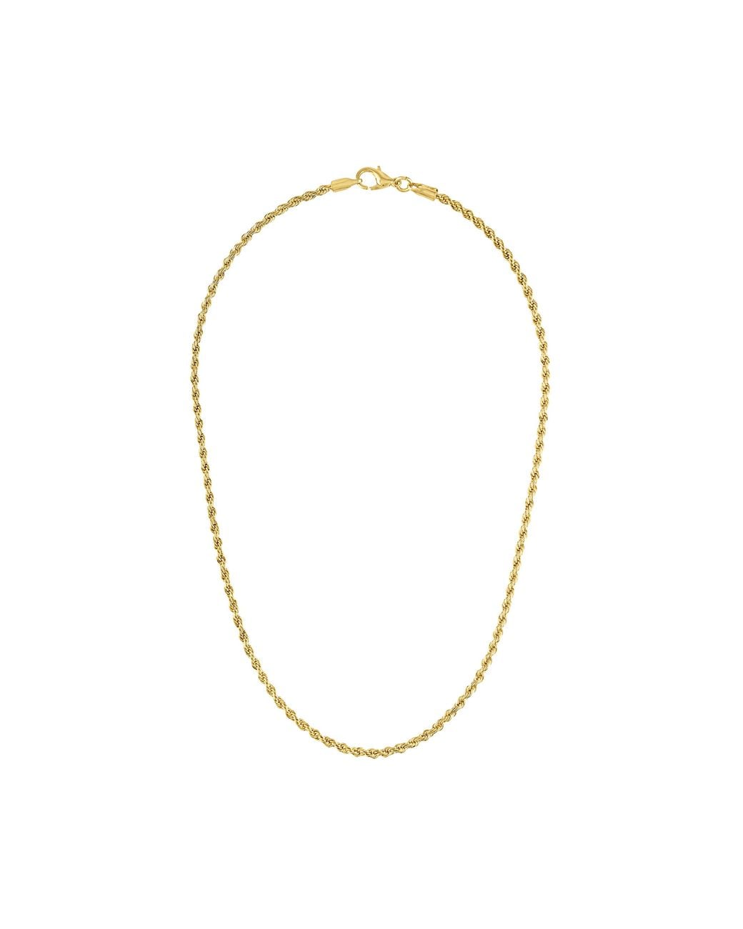 Olivia Le Metallic Venice Twisted Filled Rope Necklace