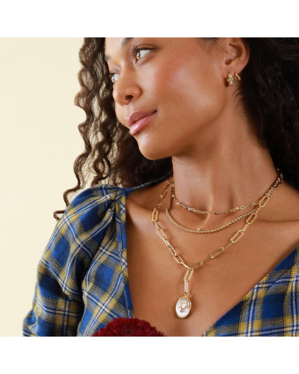 Leeada Jewelry Metallic Edendale Y-Necklace