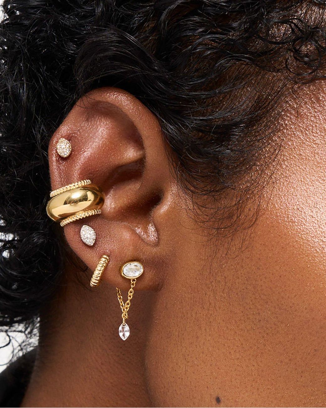 Stone Fruit Metallic Pit Studs