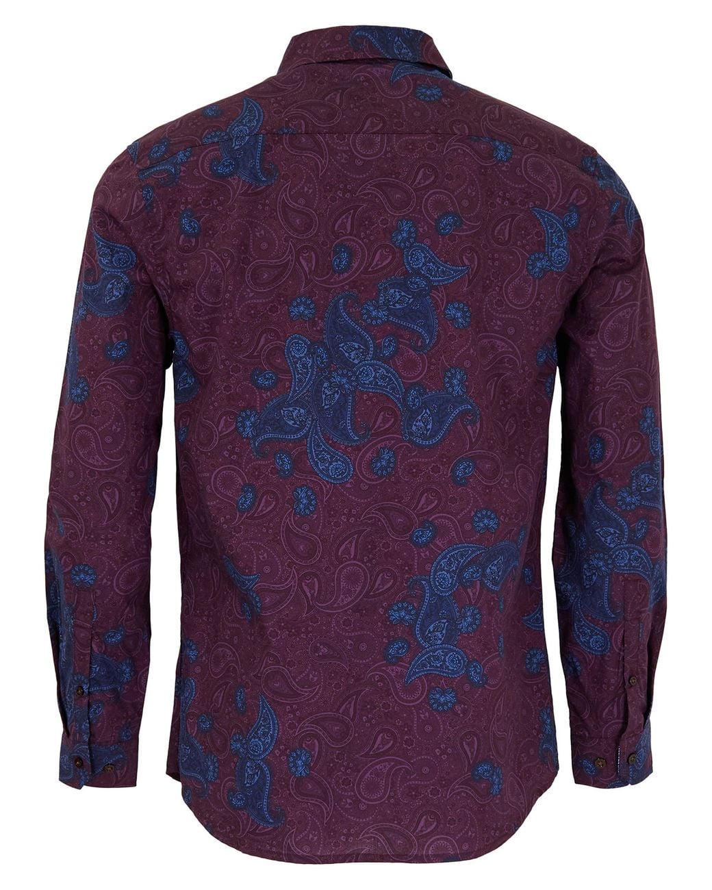 Lords of Harlech Blue Nigel Montgat Paisley Shirt for men