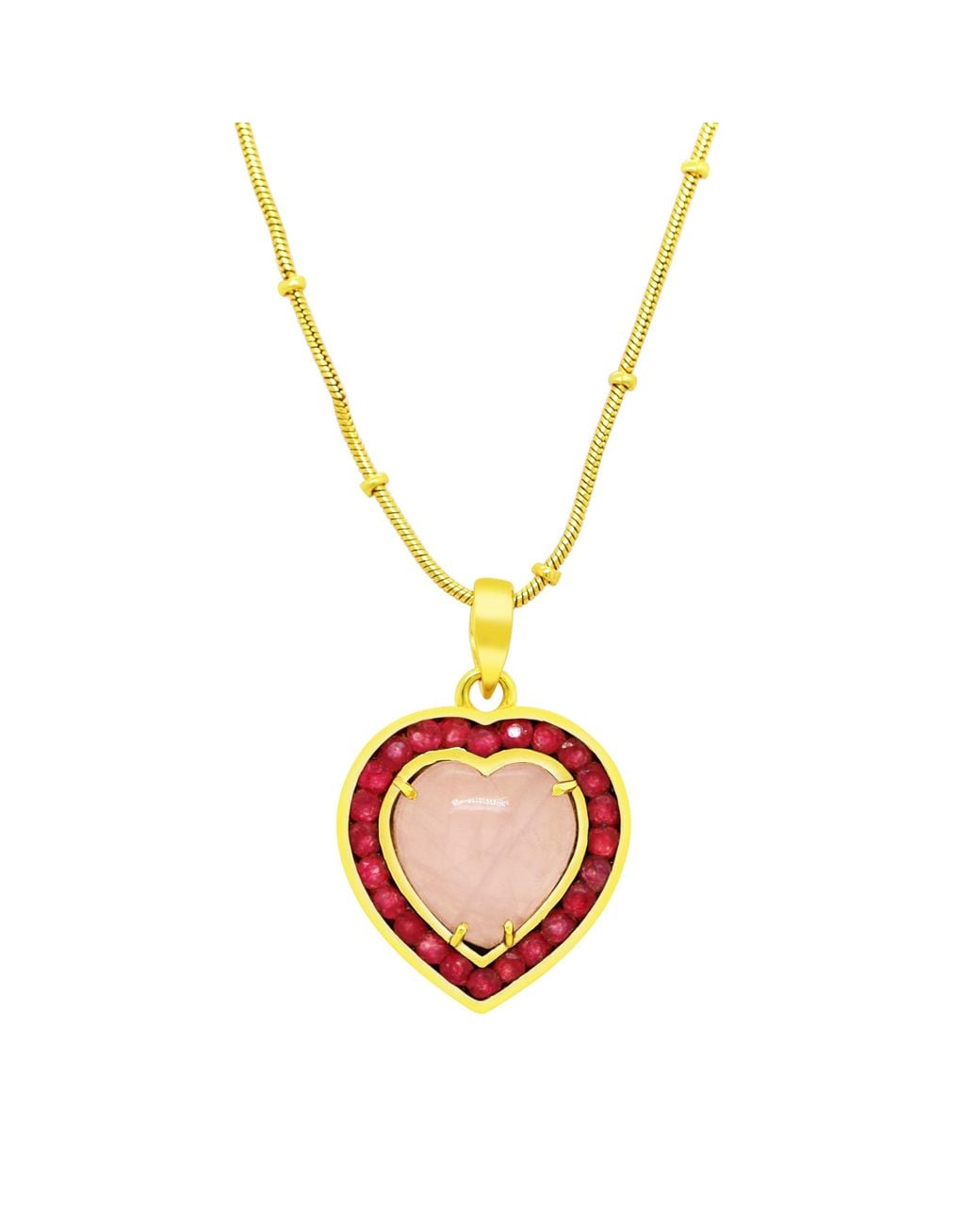 GEM BAZAAR Metallic The Love Heart Pendant