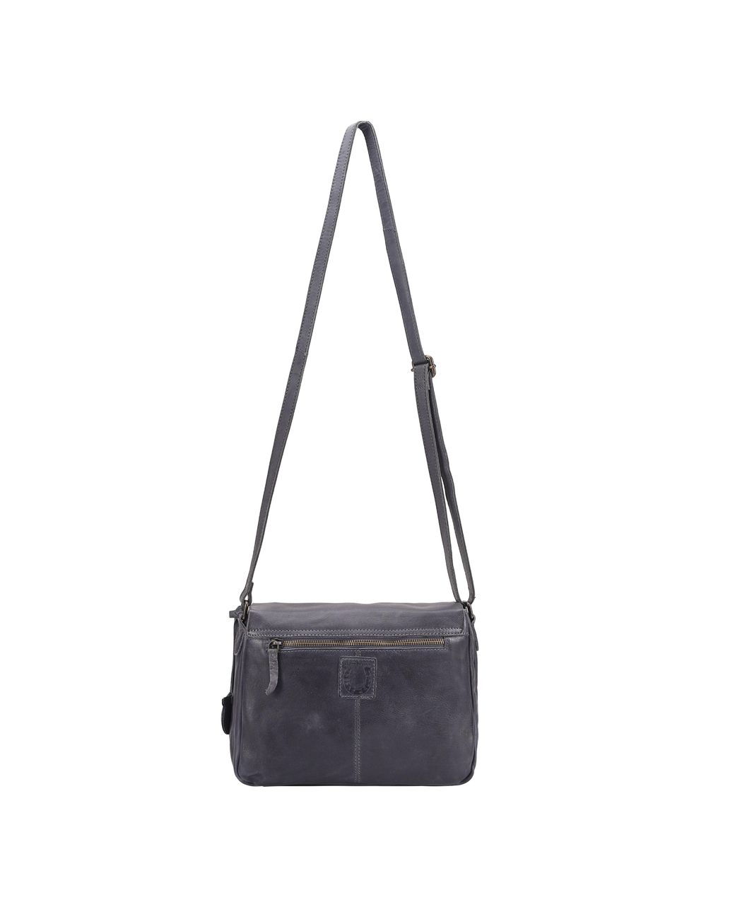 Lloyd Baker Gray Georgia Leather Crossbody Bag