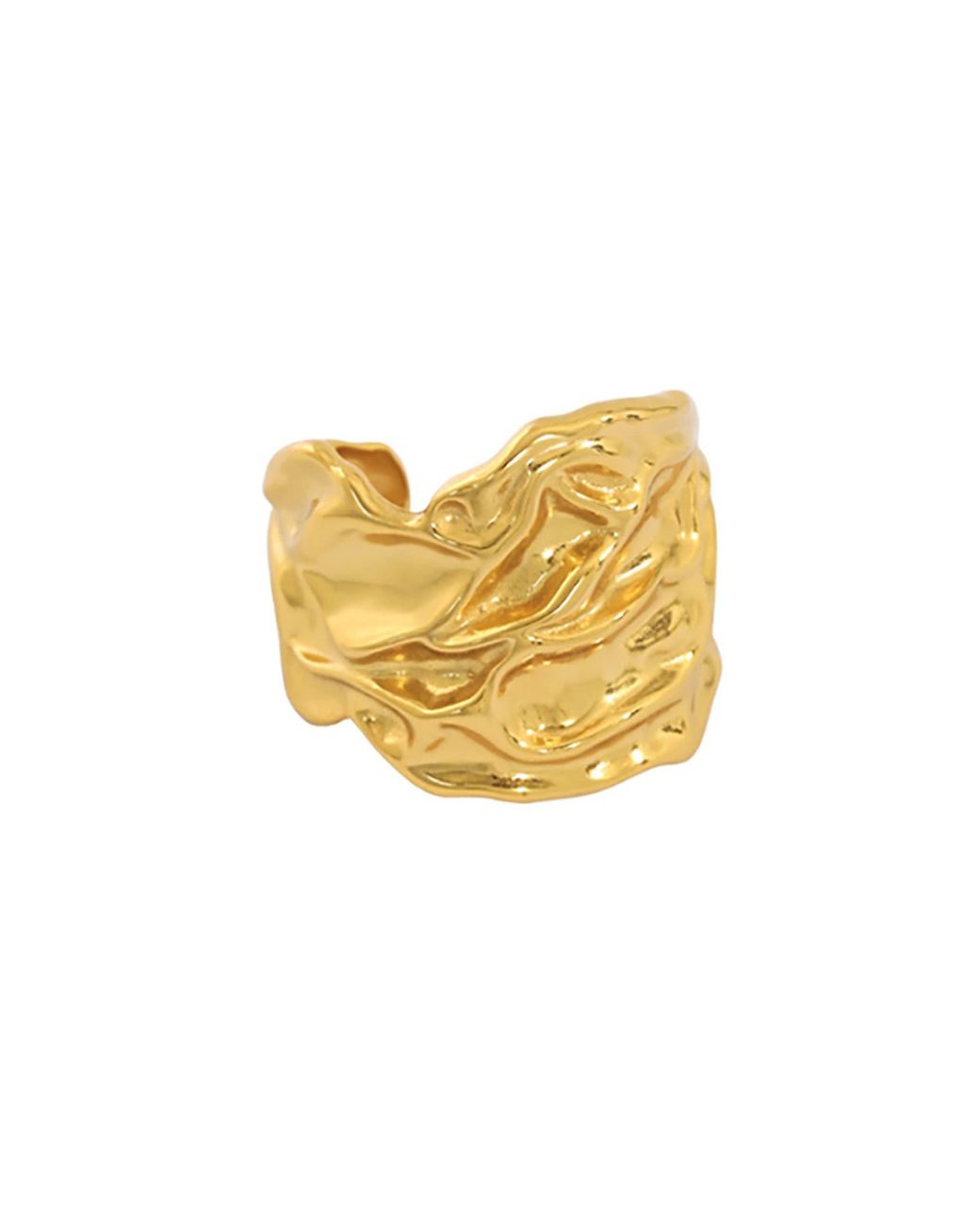 Janus Edinburgh Yellow Vermeil Sterling Chunky Fluidity Tulla Ring