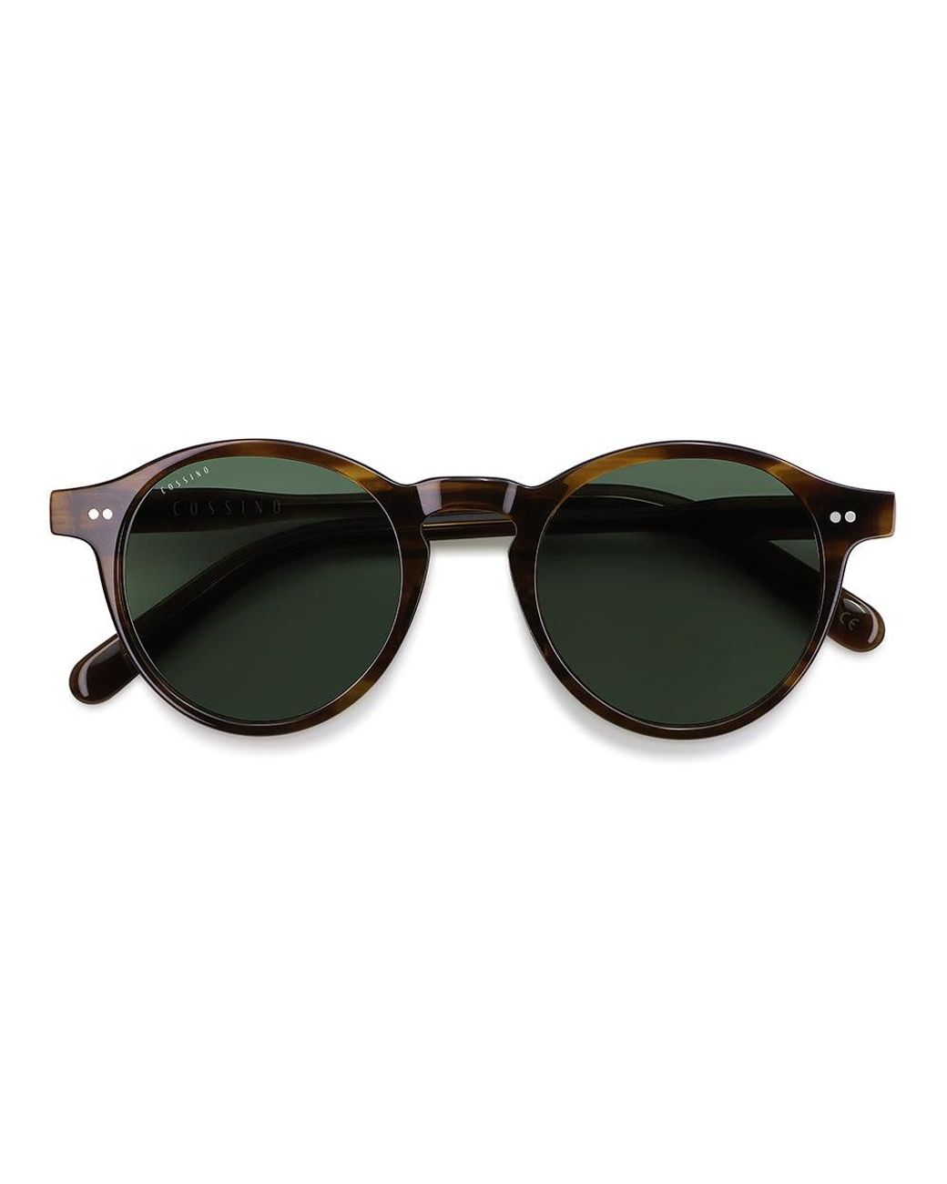 Cossimo Green Belize Redon Round Acetate Sunglasses for men
