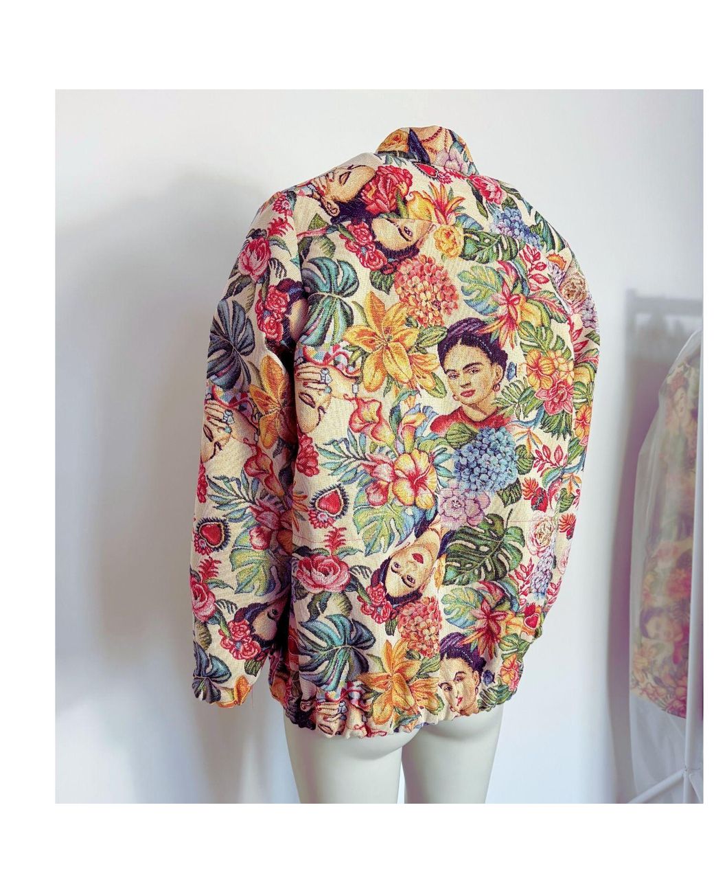 Couture to Your Door Multicolor Parka Style Floral Upcycled Tapestry Jacket