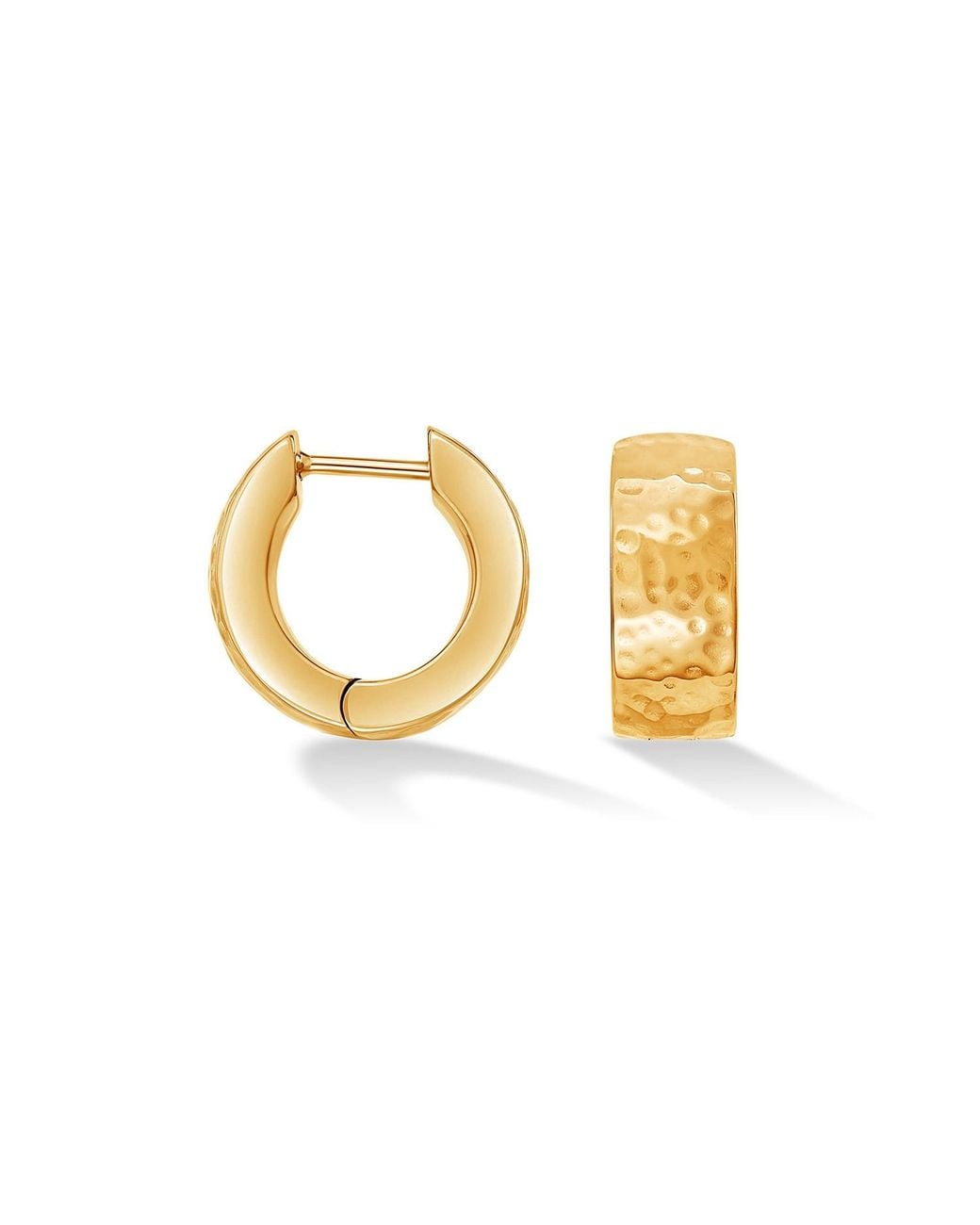 Dower & Hall Metallic Single Chubby Nomad Huggie Hoop