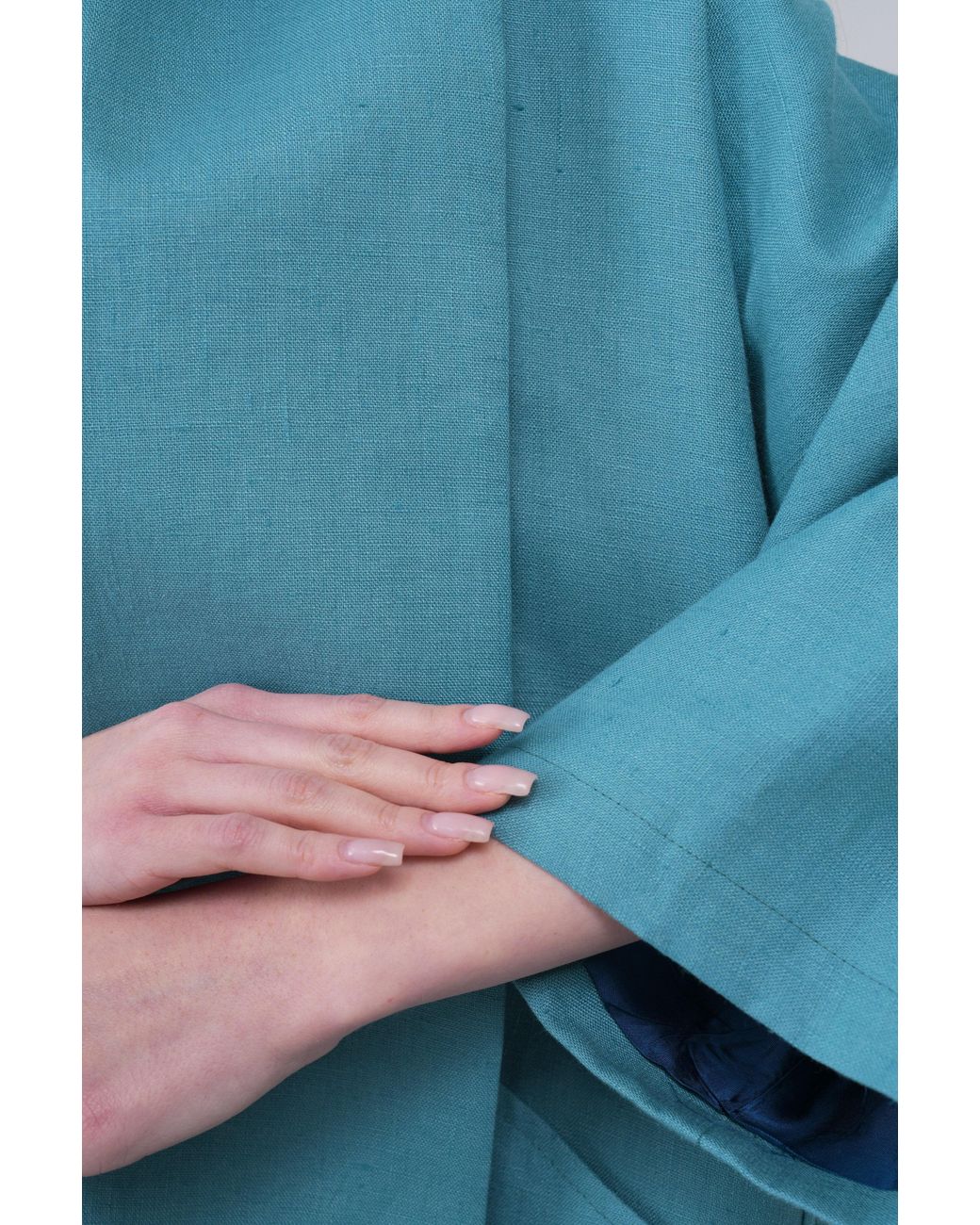 Lumina Eligma Blue The Duality Linen Jacket