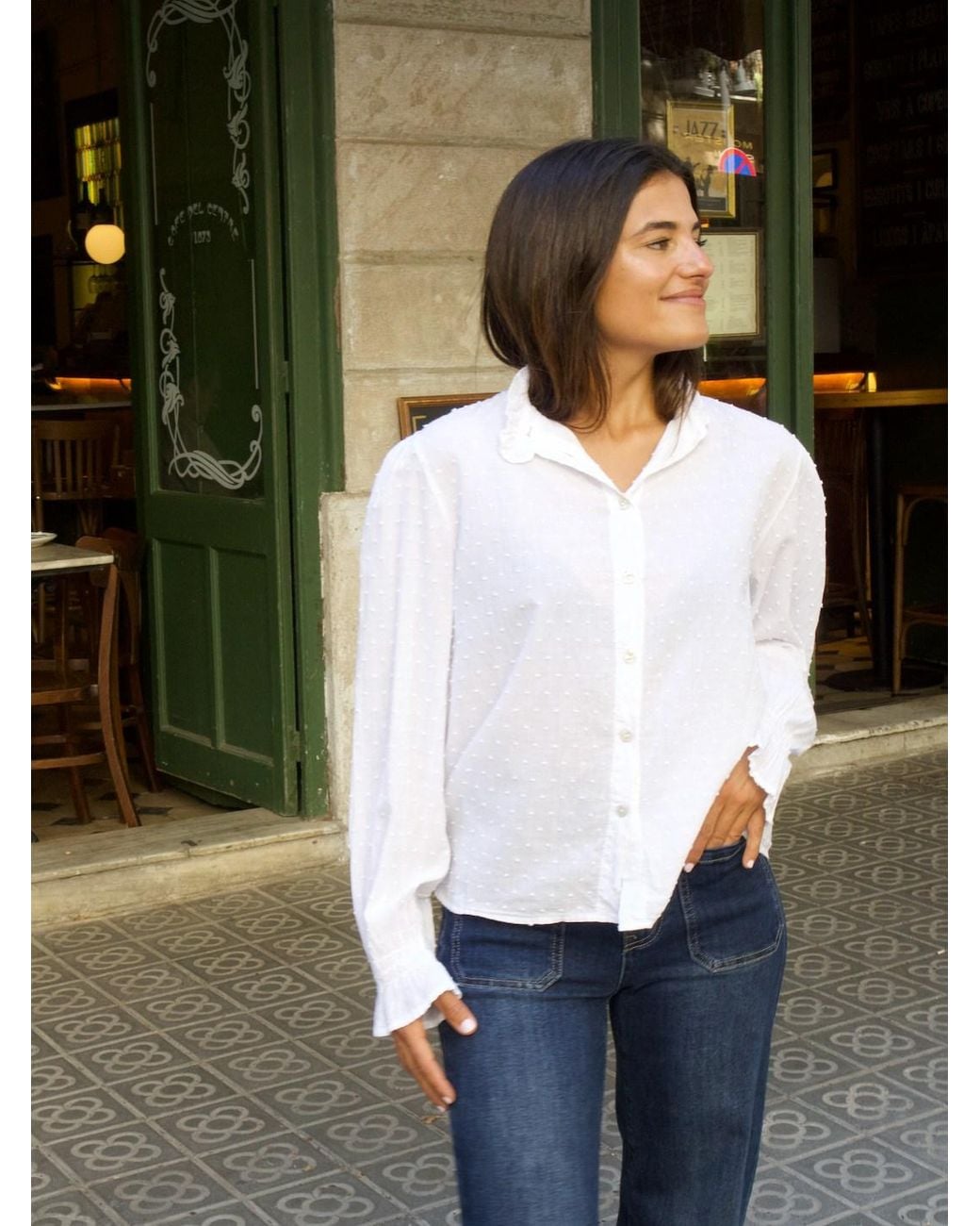 Mind Traveler White Nina Blouse