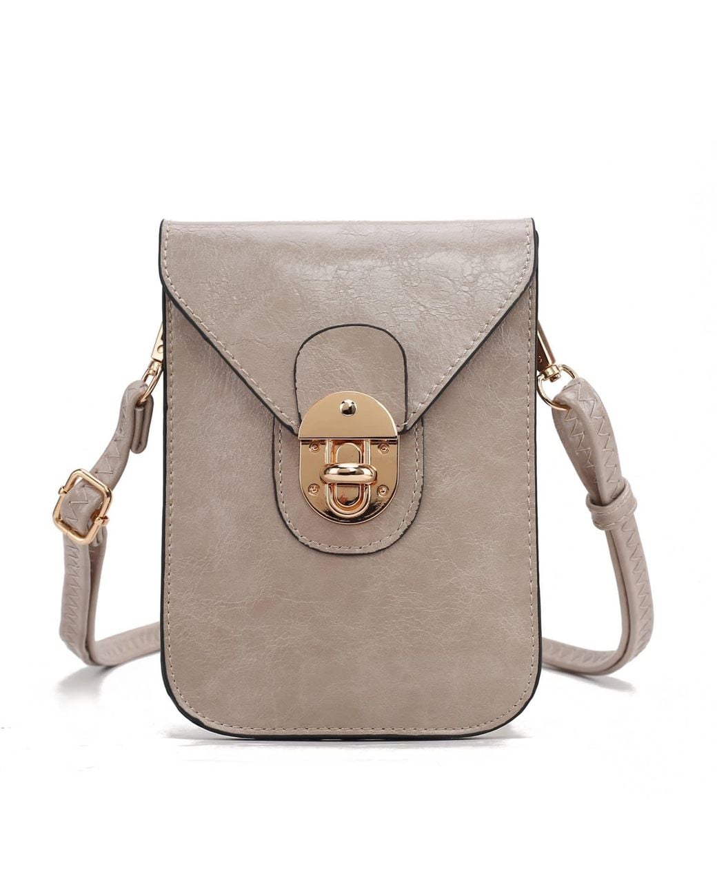 Mkf Collection - J'omor Gray Neutrals Havana Ii Phone Crossbody Bag