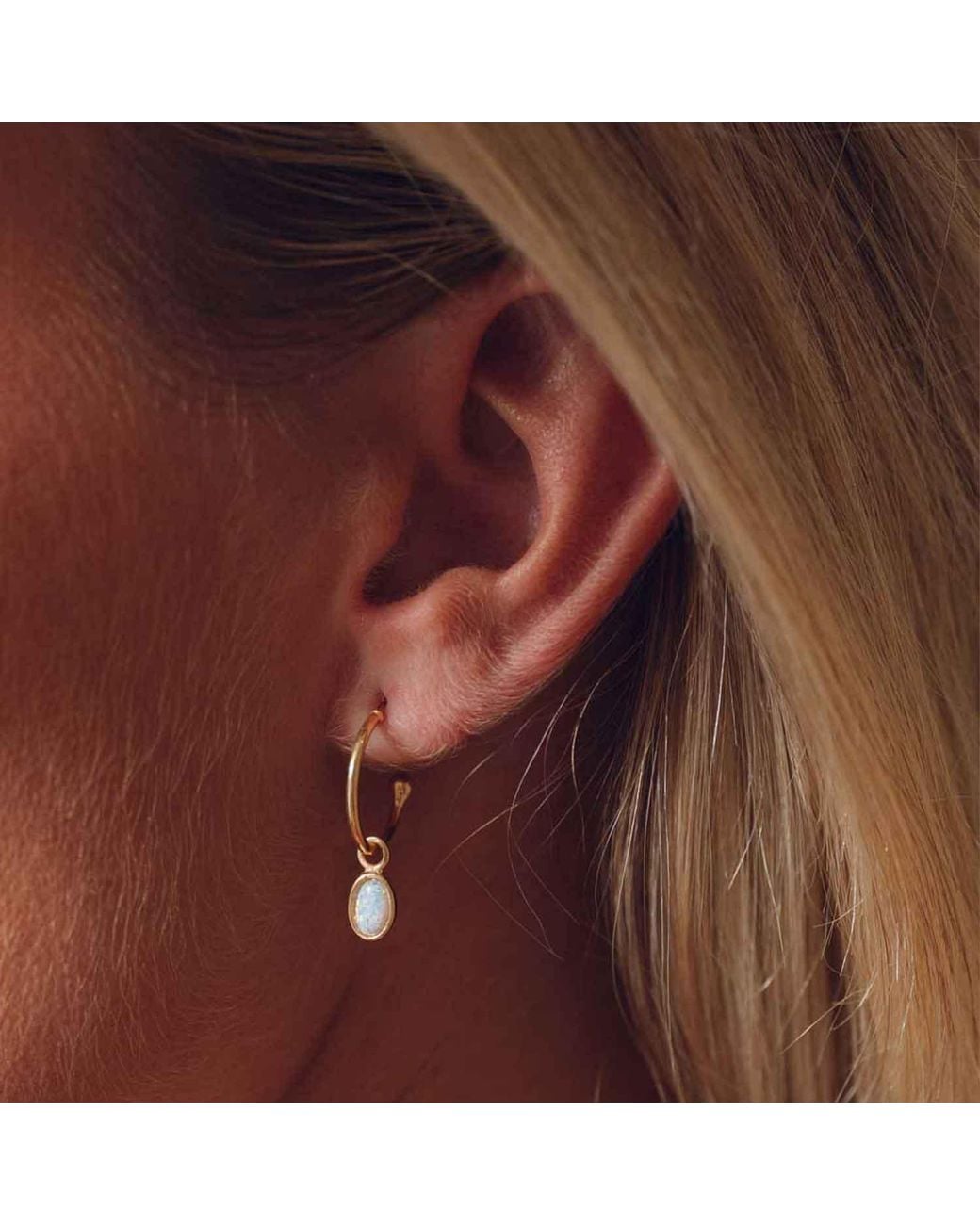 Formation Co. Jewellery Metallic Aura Opal Hoops