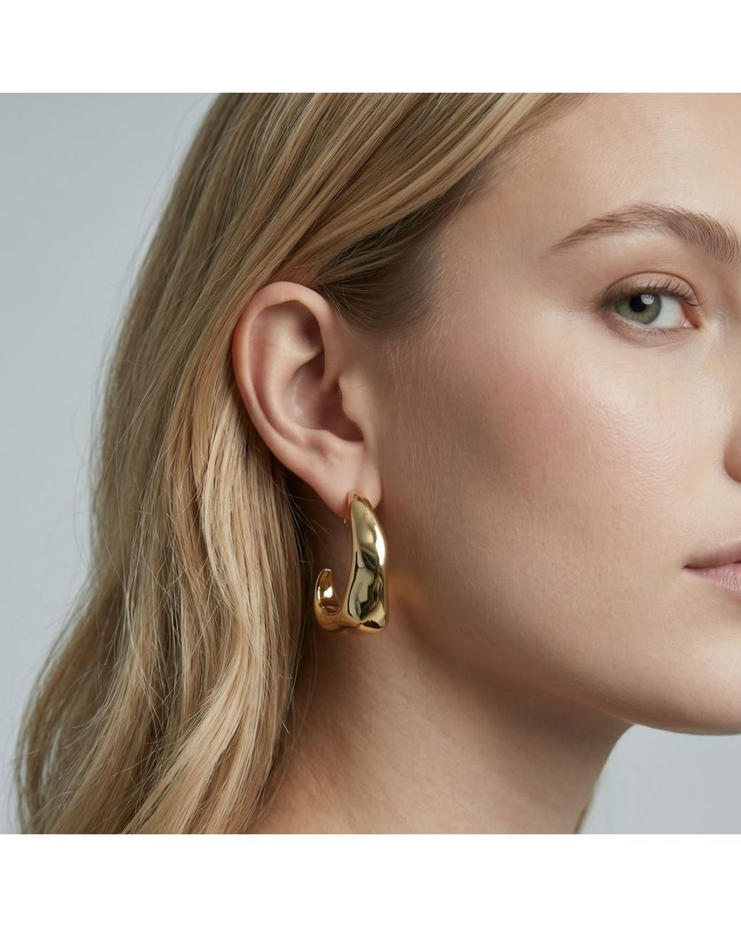 Uchi and Soto Metallic Nami Hammered Earrings
