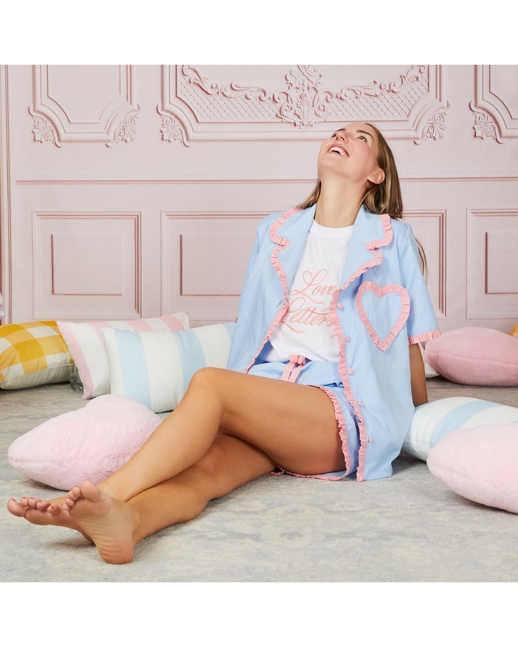 Love Letters X Blue Dolce Azzurro & Short Pyjama Set