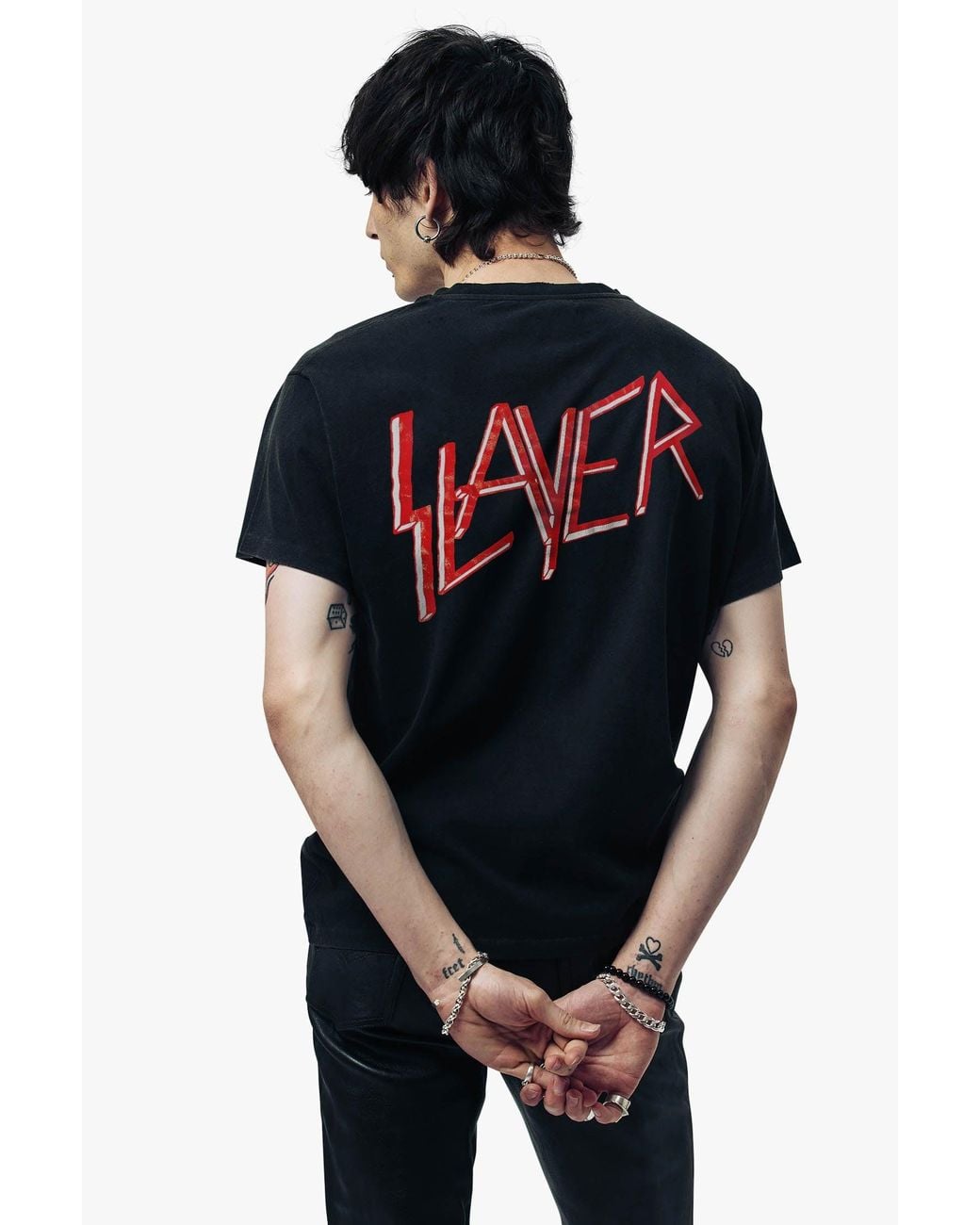 Other Uk Black Slayer Vintage T-Shirt for men