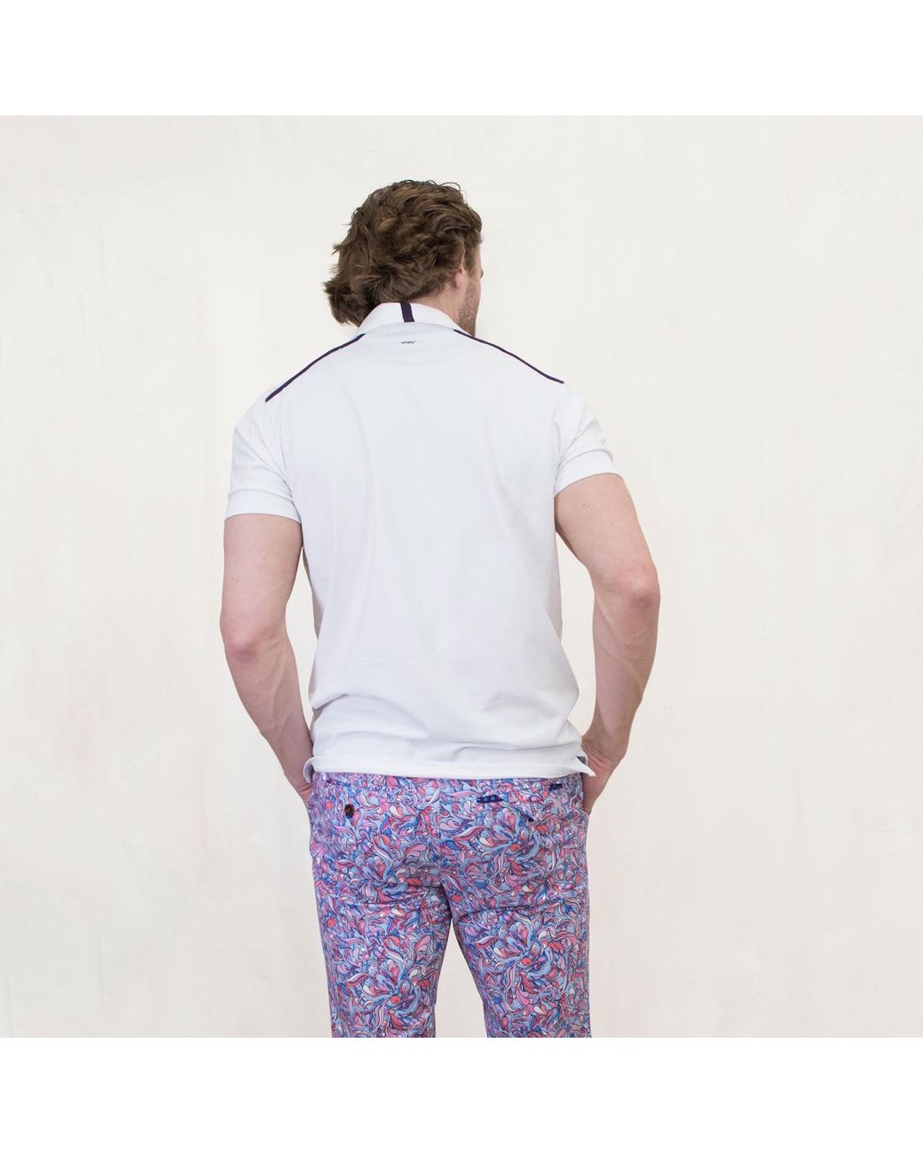 Lords of Harlech White Pietro Polo Shirt for men