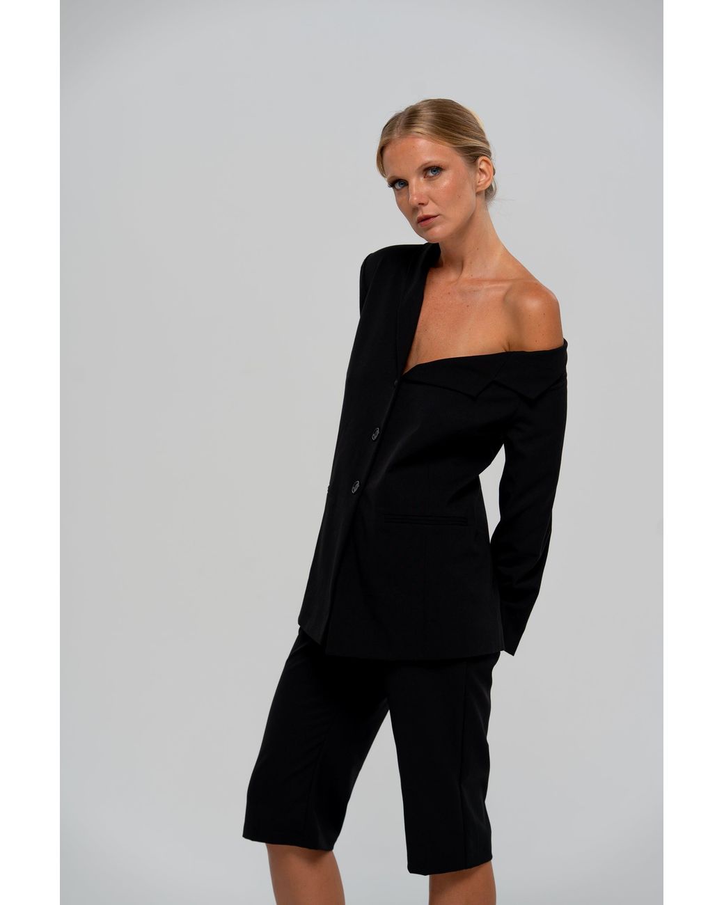 The Ethos Studio Black Lyra Blazer