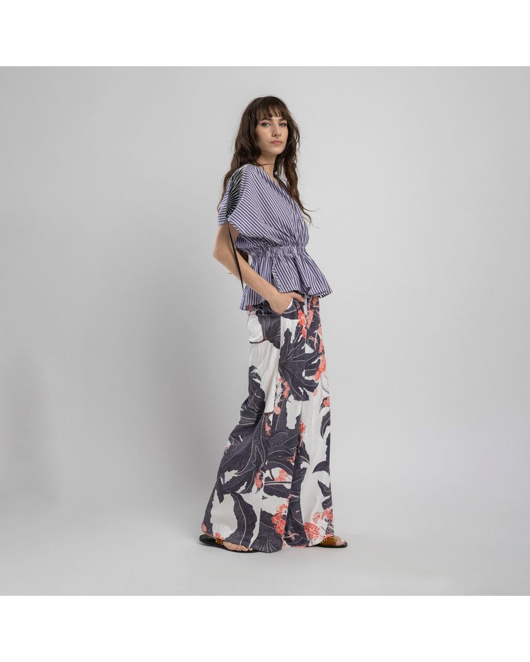 ARTISTA Red Berry Palazzo Pants