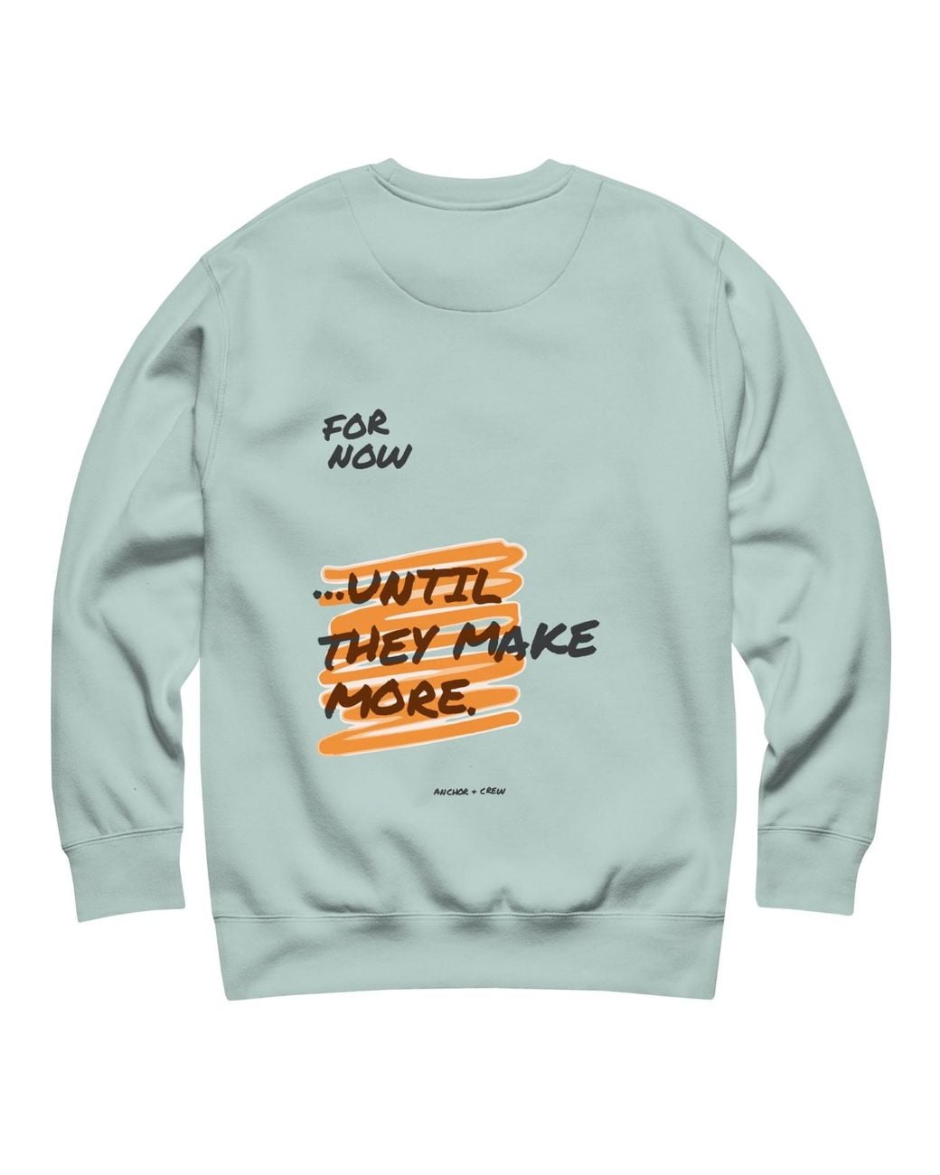 Anchor and Crew Green Ice Limited Edition Annotations Organic Cotton Sweatshirt
