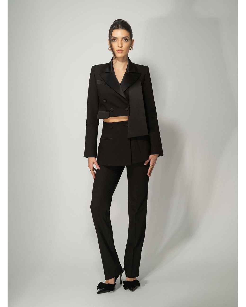 Tia Dorraine Black Très Chic Two-Part Blazer