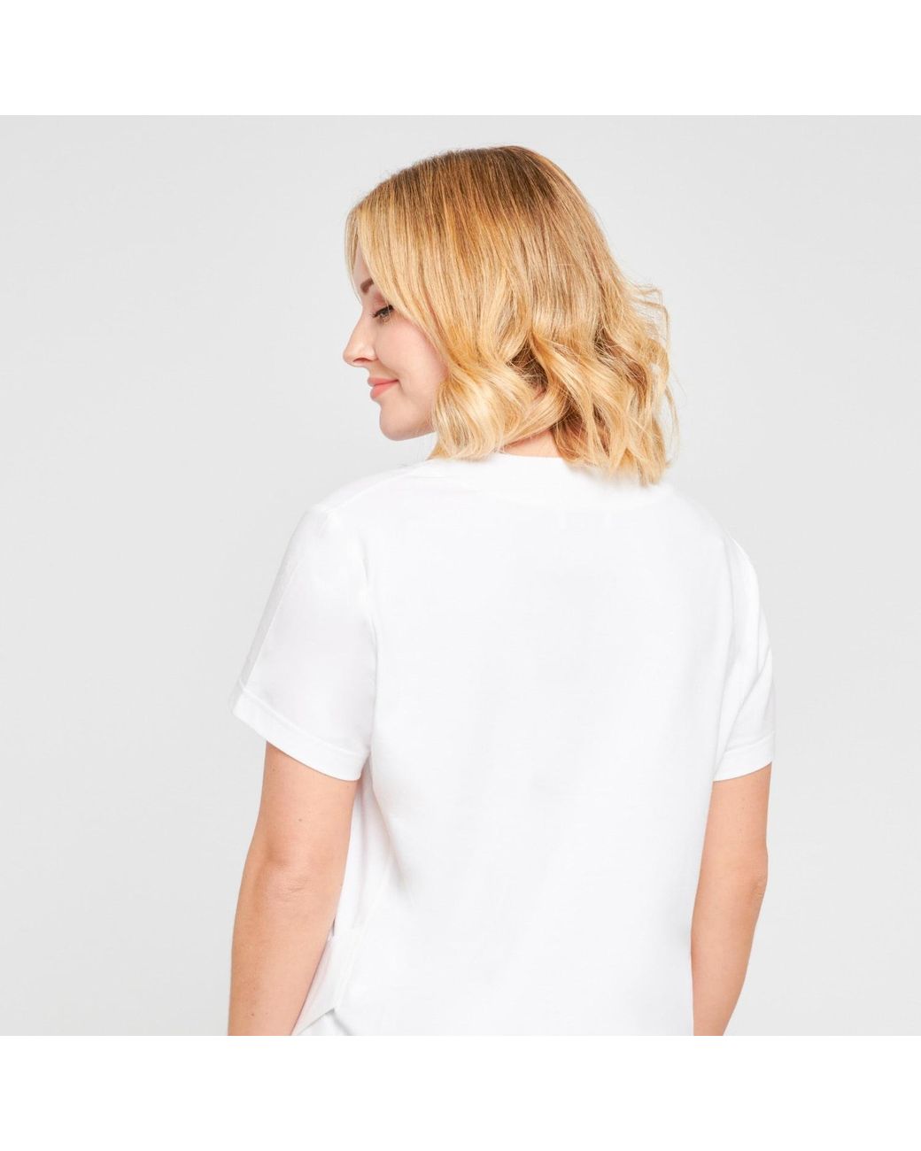 Auguri White Crossover T-Shirt
