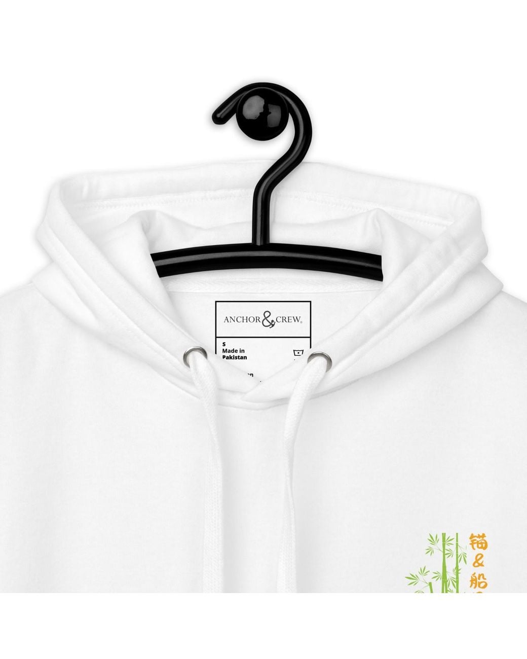 Anchor and Crew Green Great Wall Of China Landmark Cotton Blend Hoodie for men