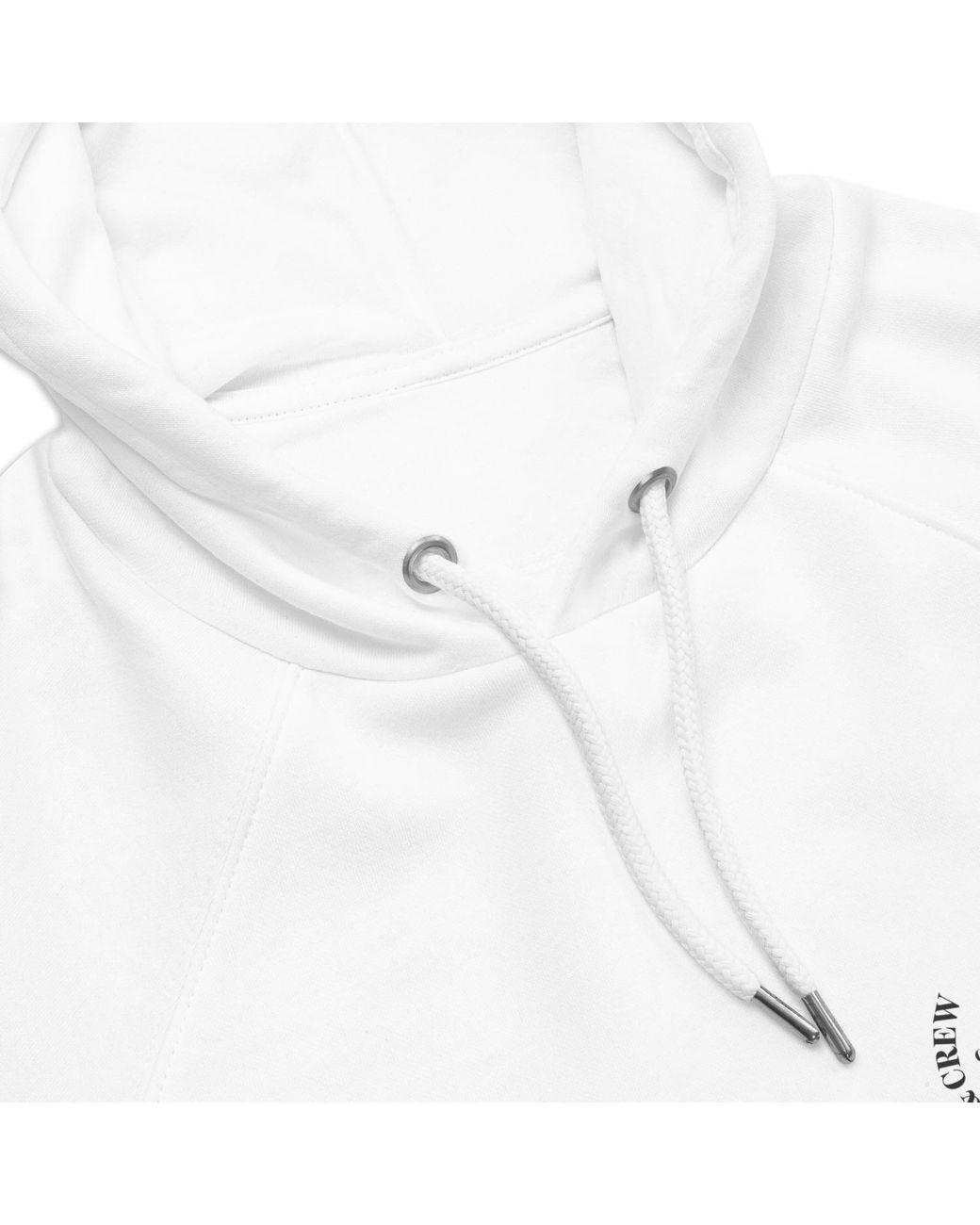 Anchor and Crew White Make Art Creative Standard Organic Cotton Hoodie for men