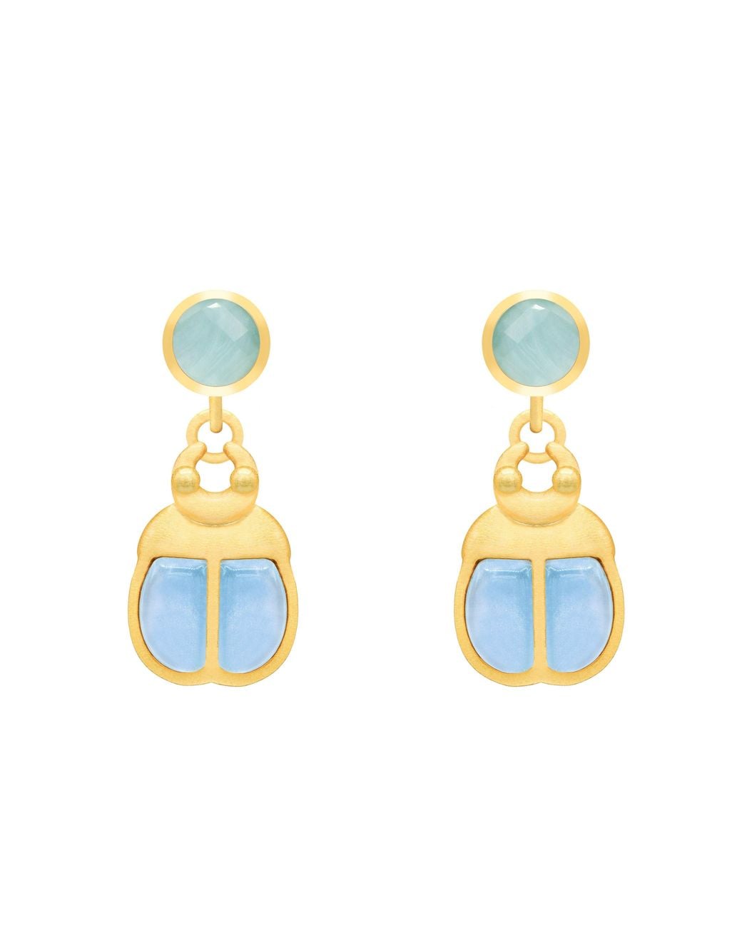 Marcia Moran Blue Amren Earrings