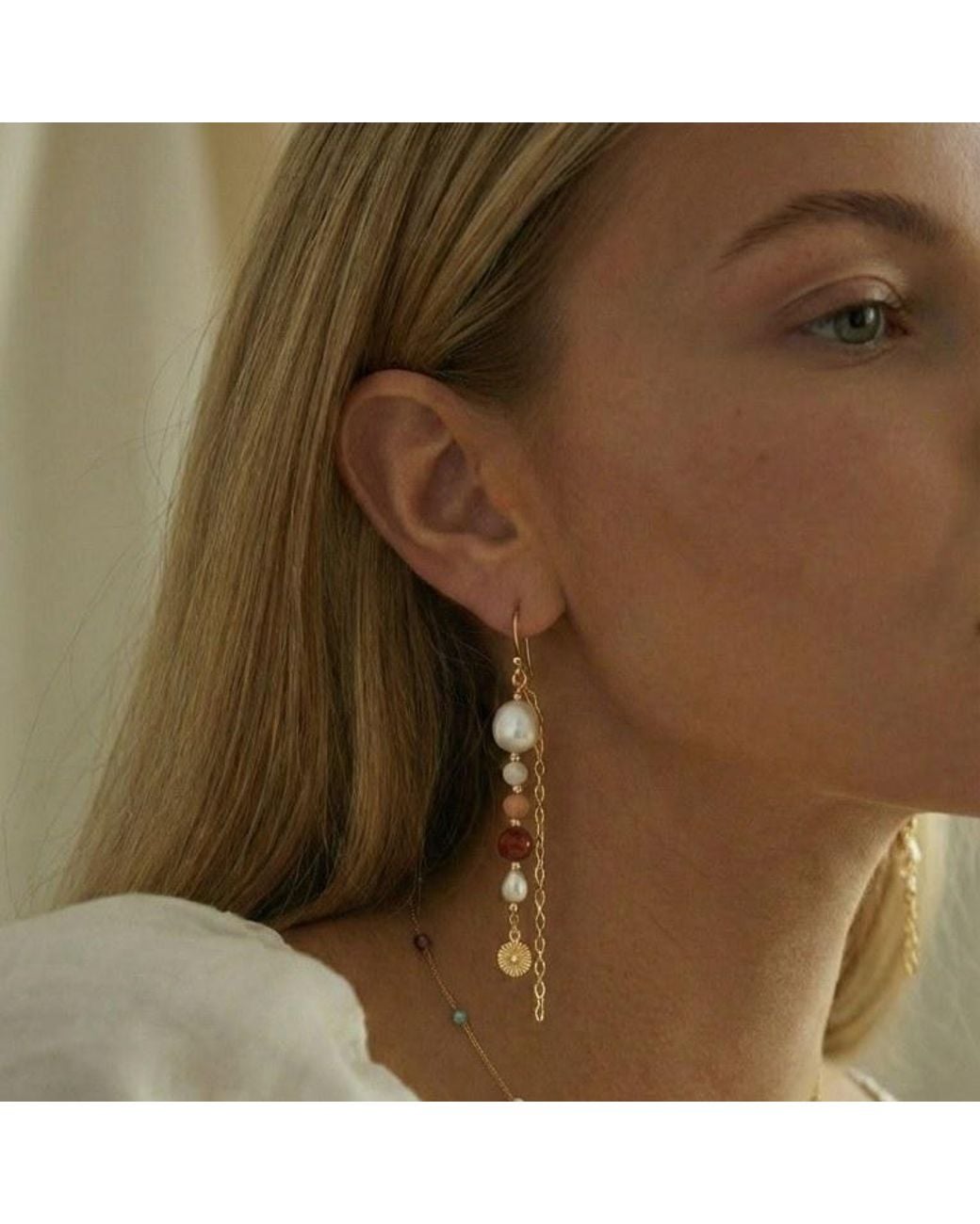 With Love Darling Metallic Innovation Pearl Earring