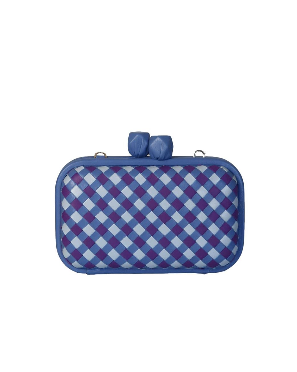 F3Rog by Rana Blue Lilac Woven Crossbody Kukki Clutch