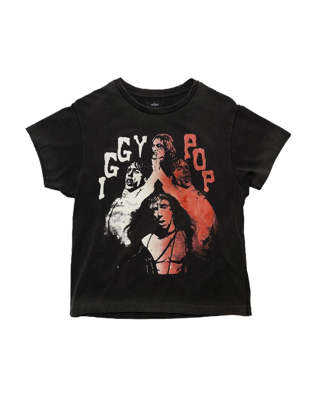 Other Uk Black Iggy Pop Vintage T-Shirt for men