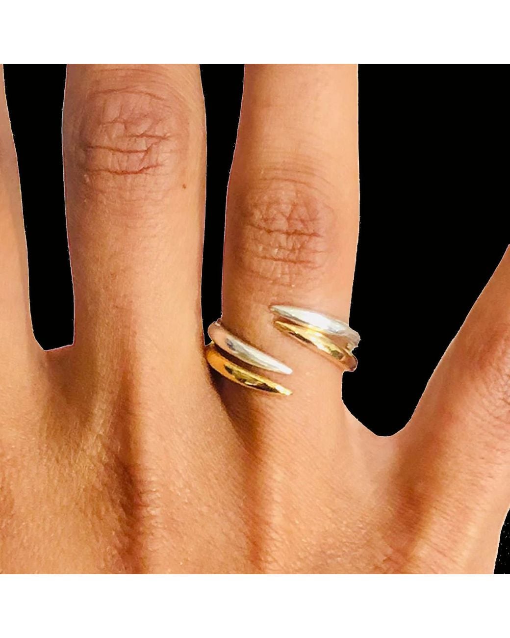 Aki Roc Jewelry Metallic The Hug Ring