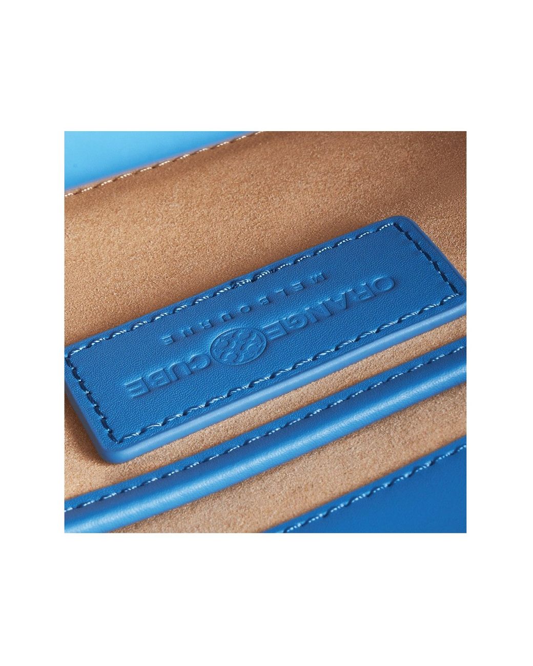 Orange Cube Blue Classic Mosaic Box Bag