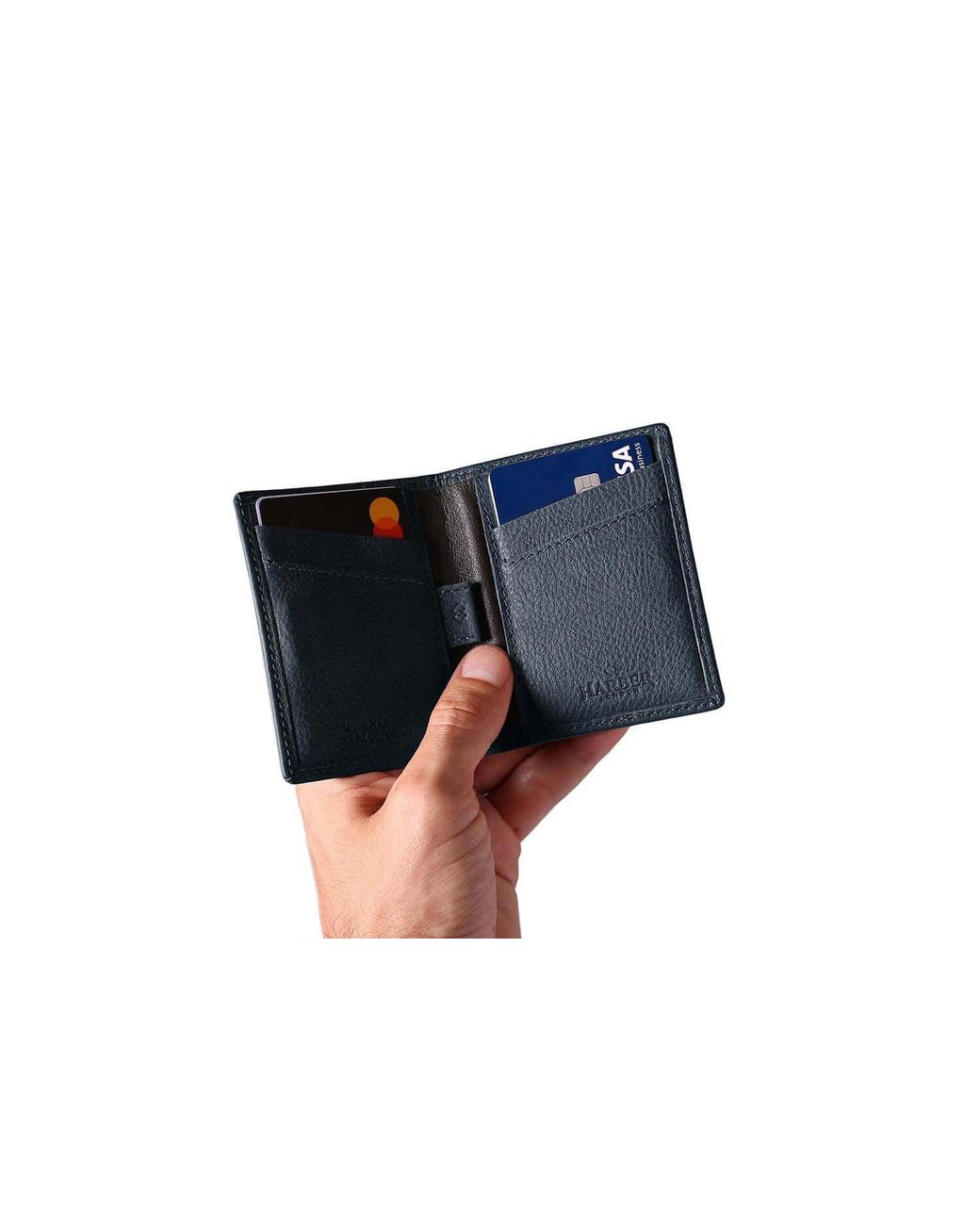 Harber London Blue Rfid Card Wallet for men