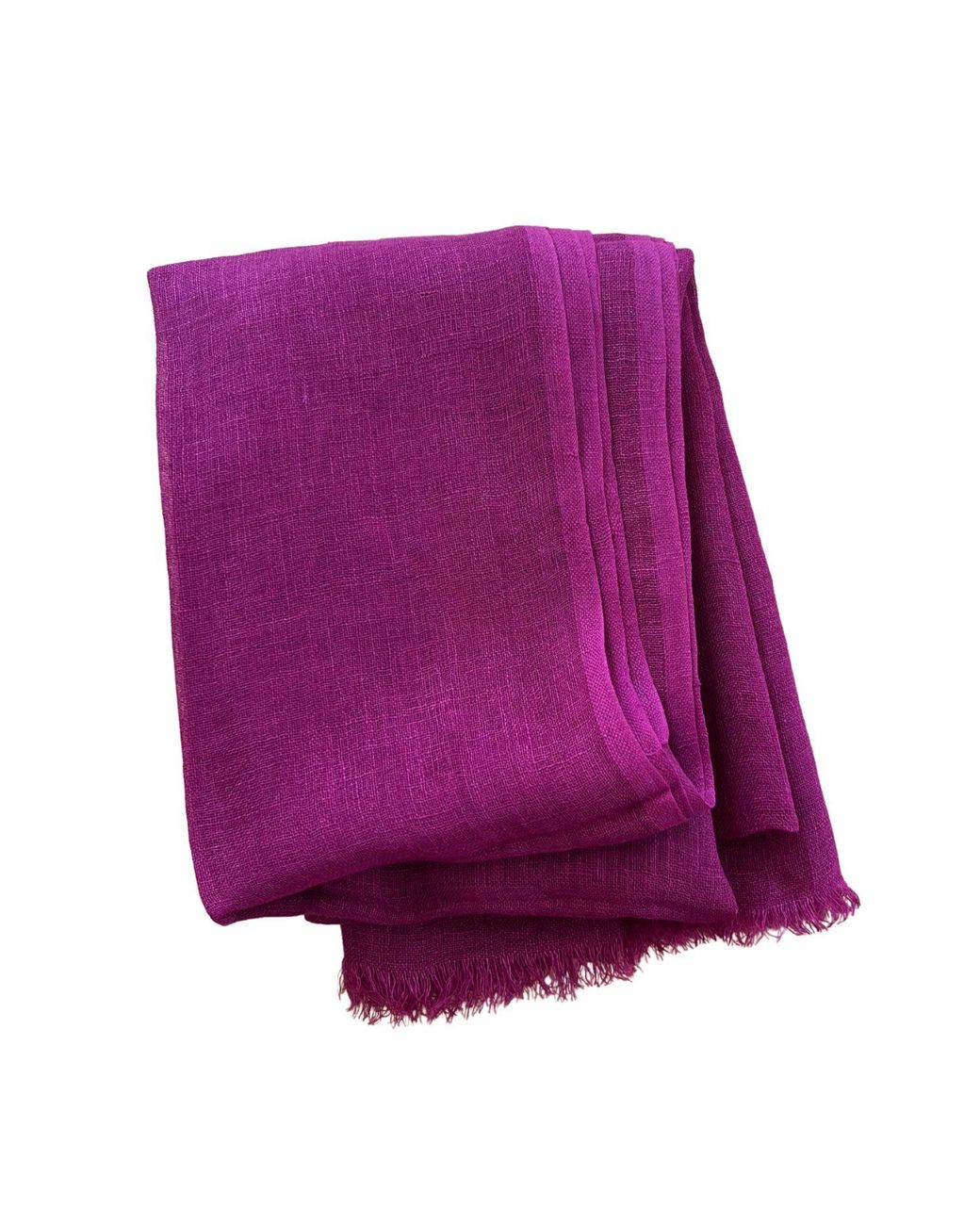 Heritagemoda Purple Classic Plum Summer Handwoven Linen Scarf