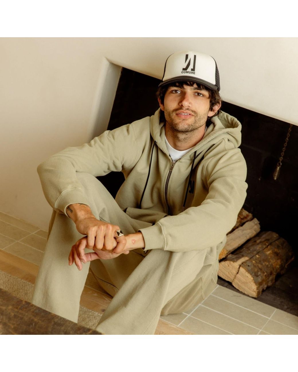 Comune Green Luka Zip-Up for men