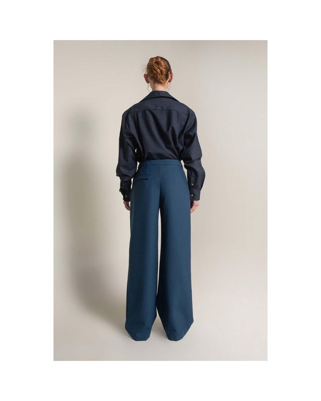 Van Brussel Blue Avery Wave Trouser
