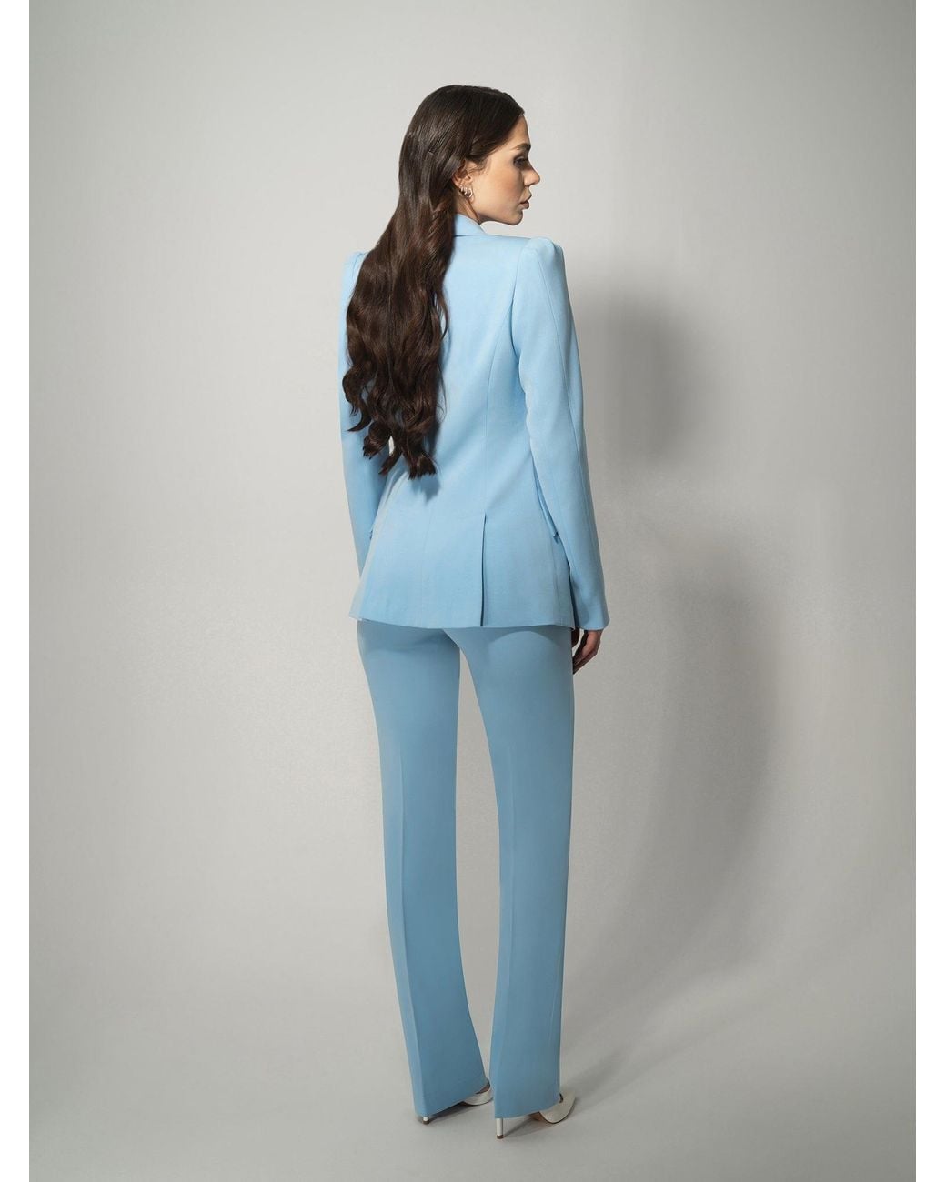 Tia Dorraine Blue Illusion Classic Tailored Suit