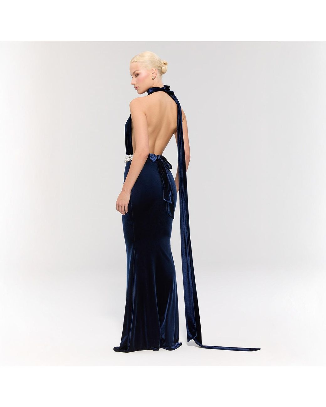 Nur Karaata Blue Emerald Empire Dress