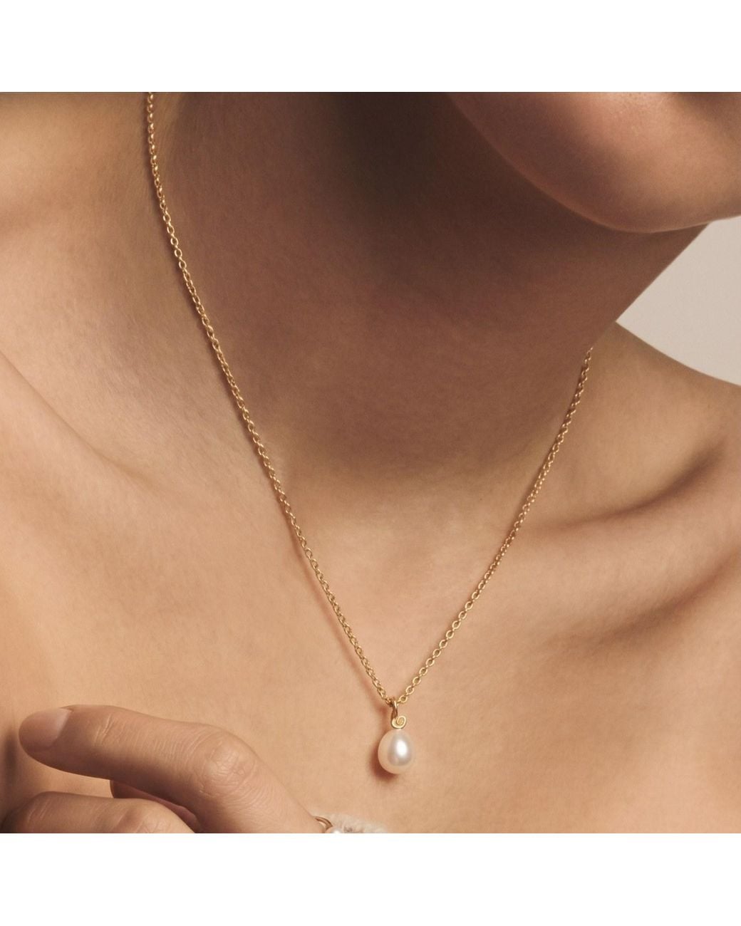 With Love Darling Metallic Mini Paloma Pearl Necklace