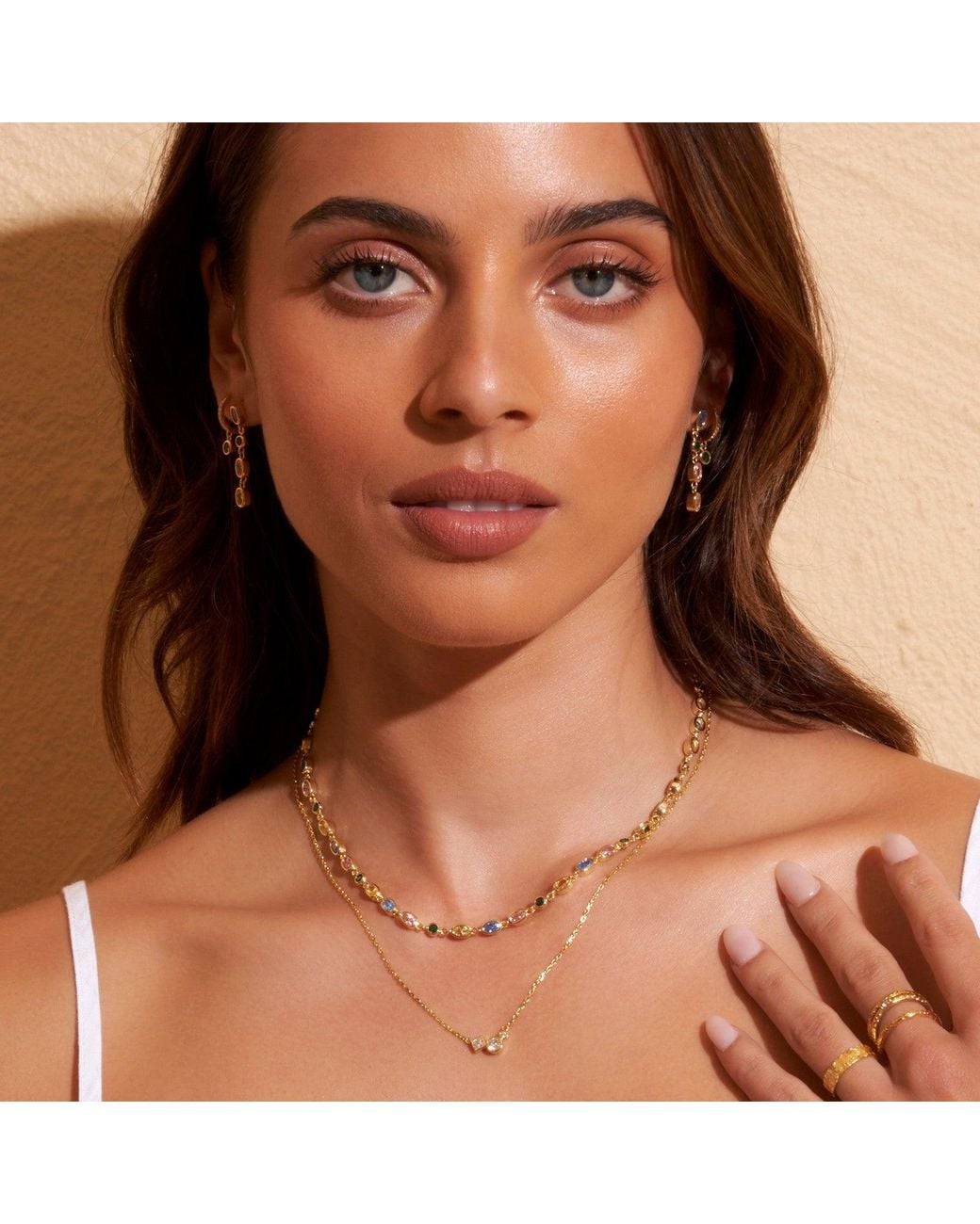 ARMS OF EVE Metallic Isadora Gold Necklace
