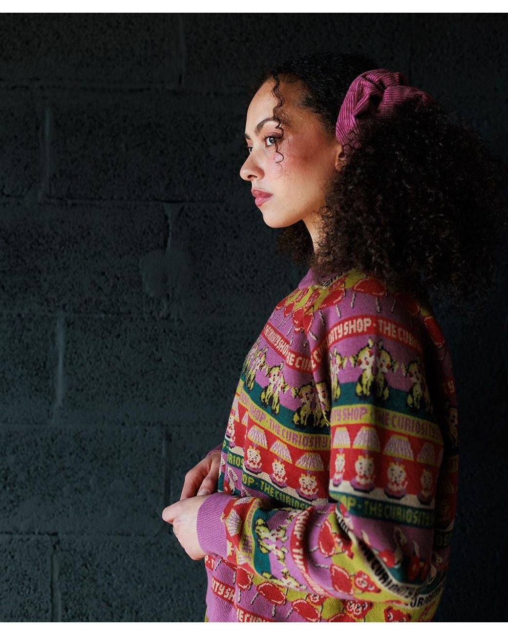 Mabli Red Curiosities Pullover