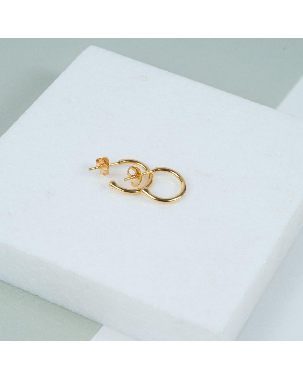 Auree Jewellery Metallic Manhattan Gold Vermeil Hoop Earrings