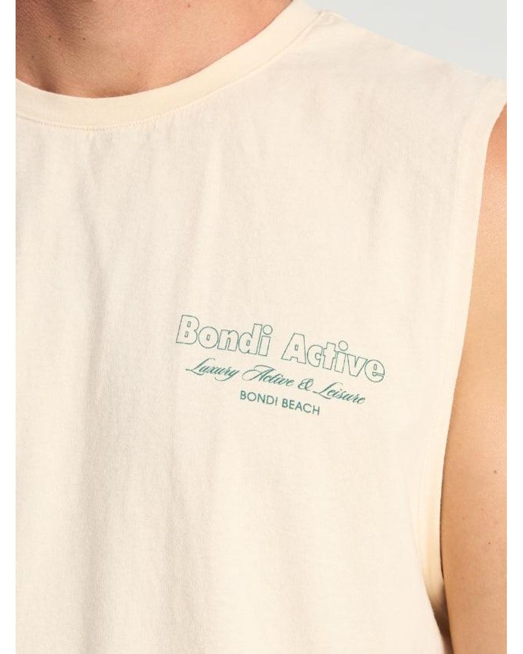 Bondi Active White Clubhouse Tank for men