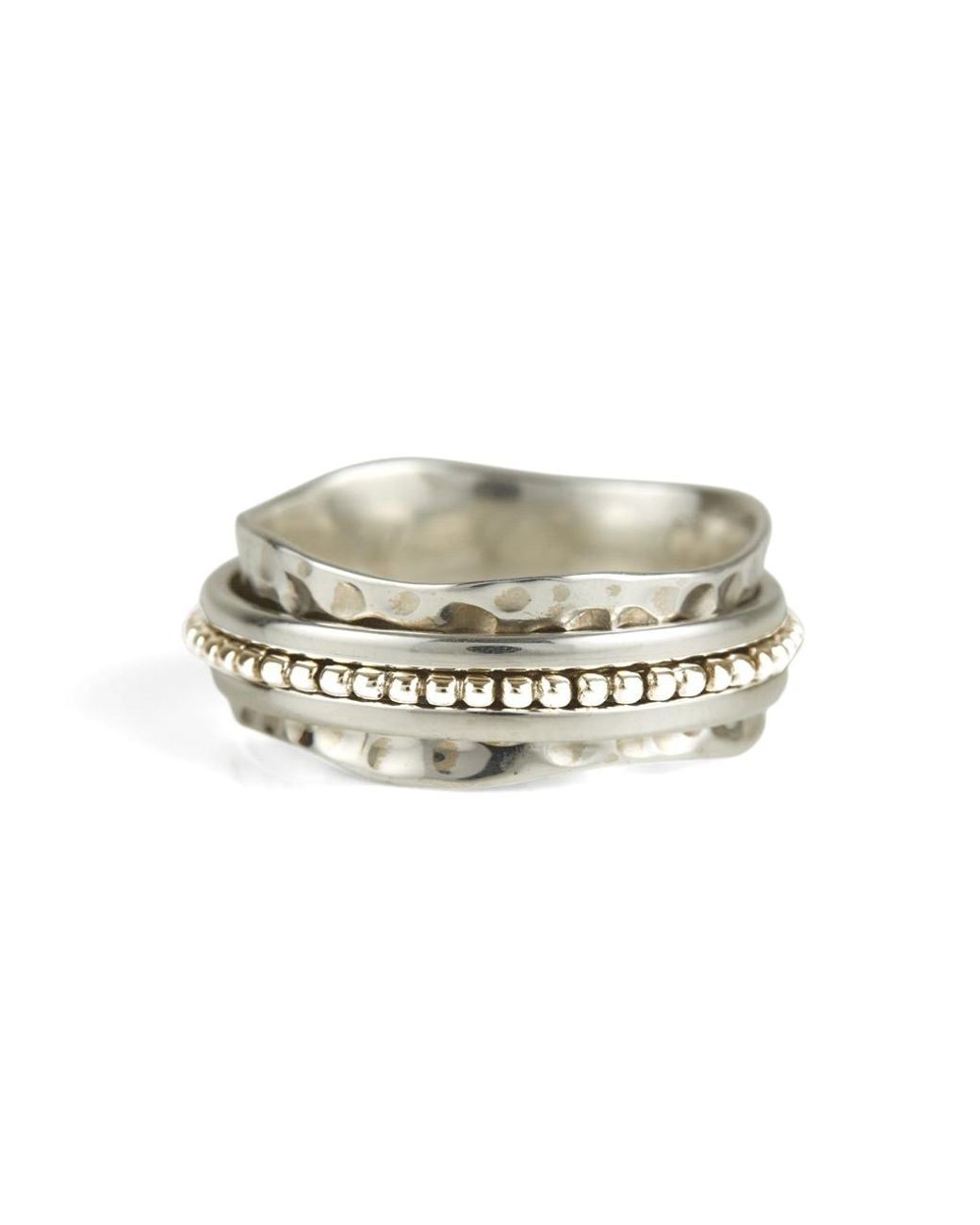 Charlotte's Web Jewellery White Aura Halo Spinning Ring