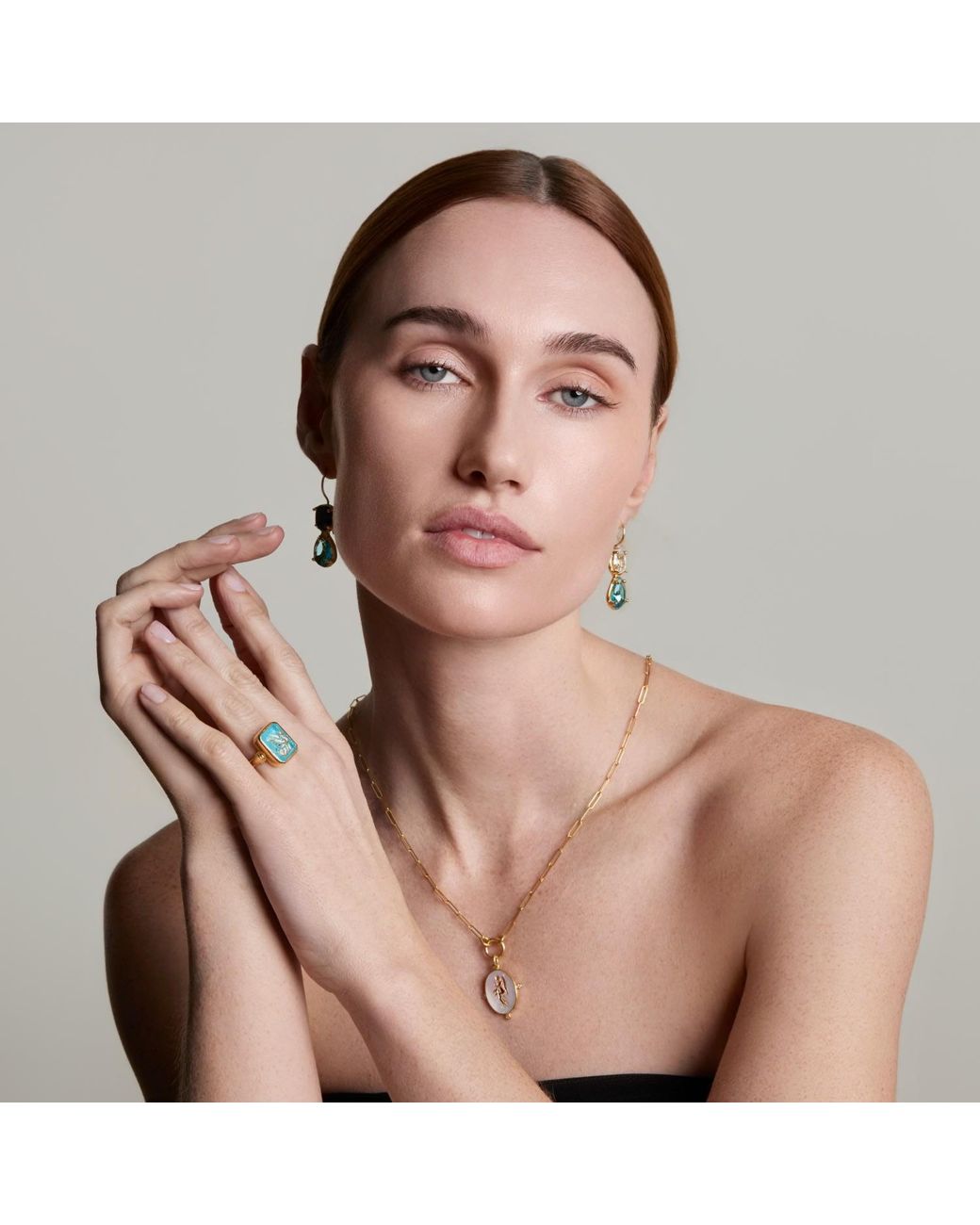 Ece London Blue The Drop Earrings