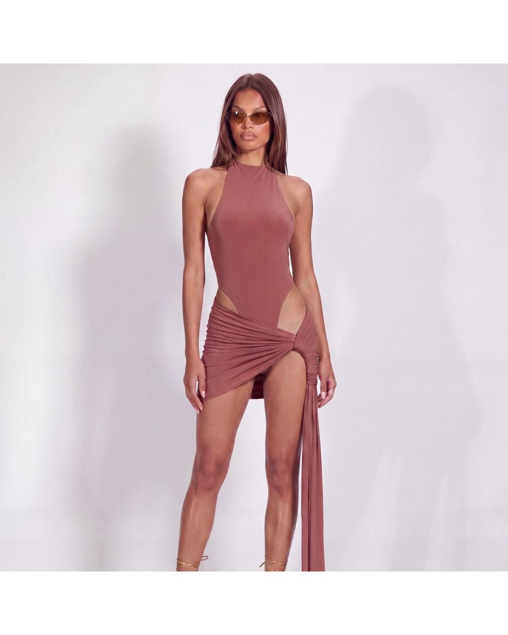 Khéla the Label Red Don'T Stare Bodysuit