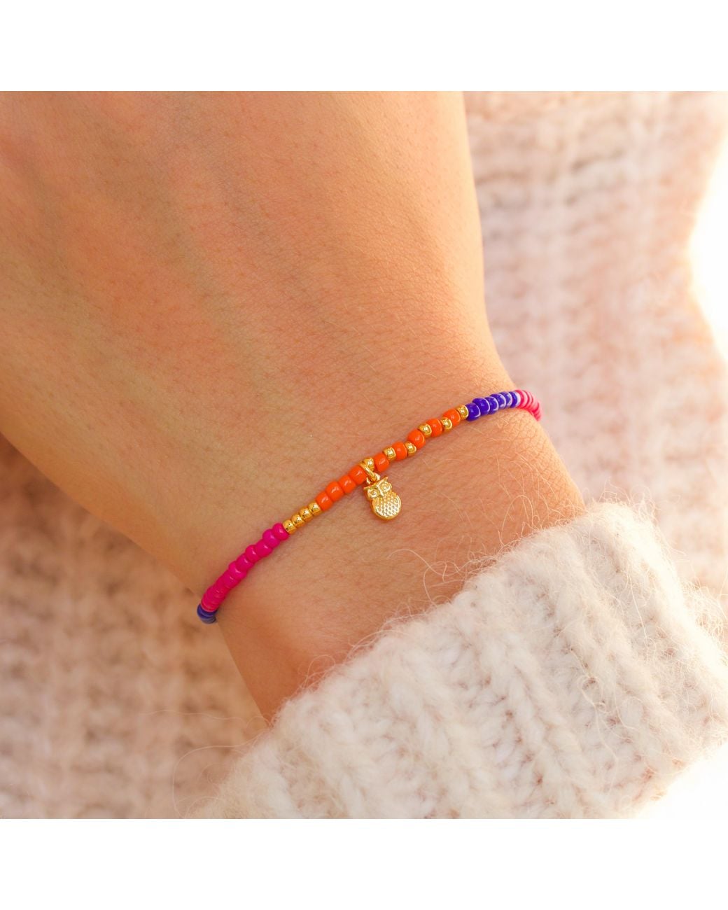 With Love Darling Metallic Geni Pearl Bracelet