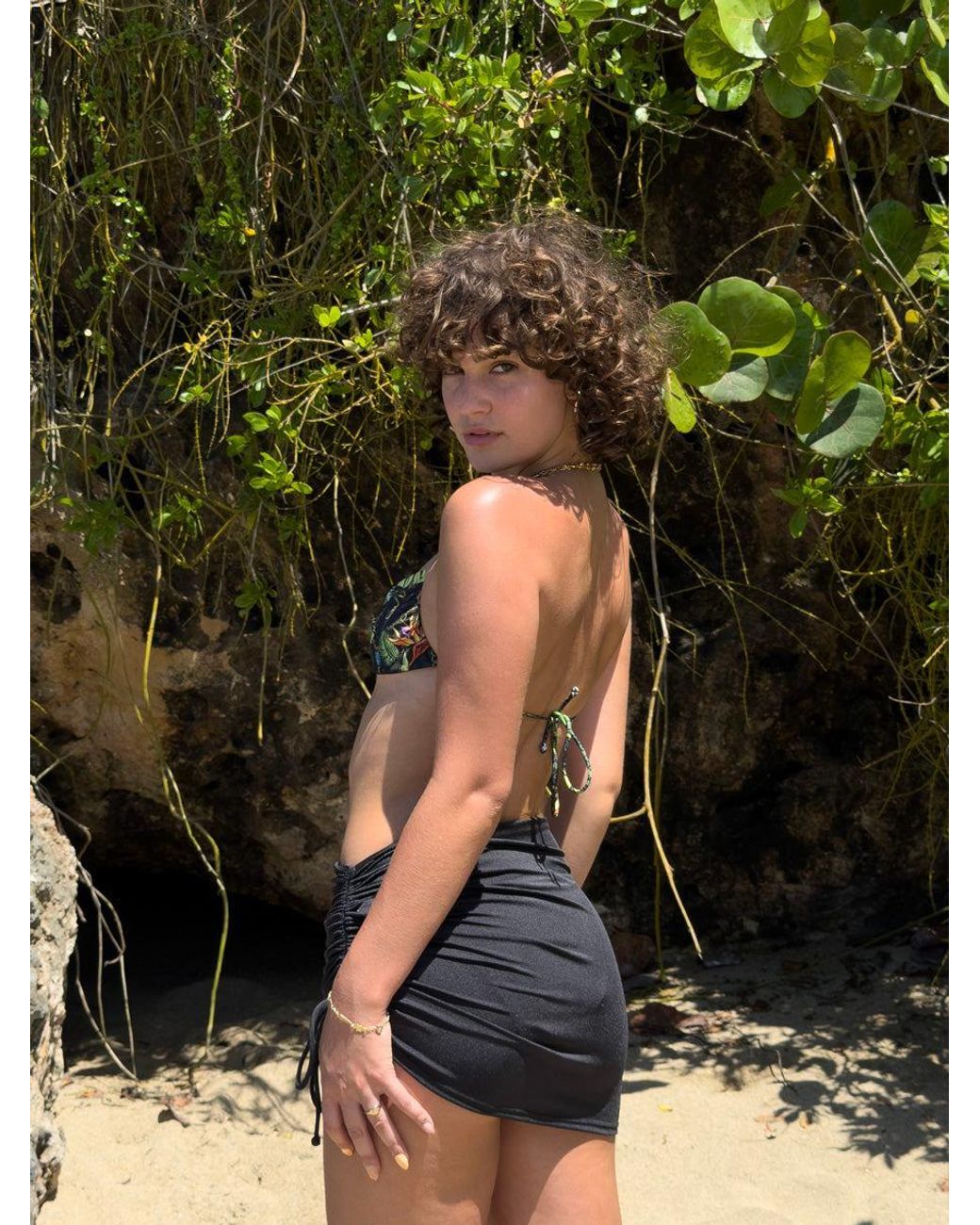 Chaude Swimwear Black Cami Cover